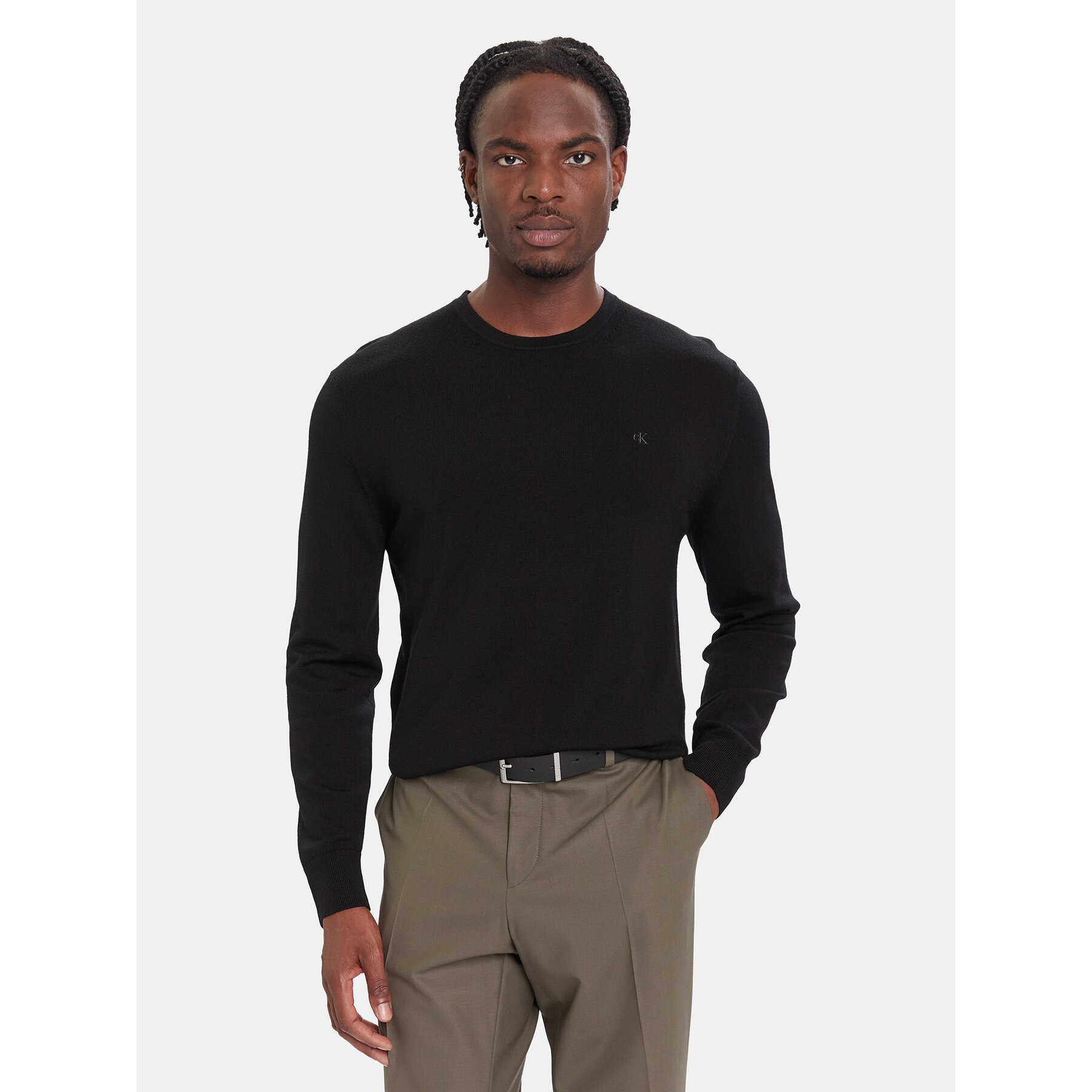 Calvin Klein Pullover LV04LB305G Schwarz Regular Fit