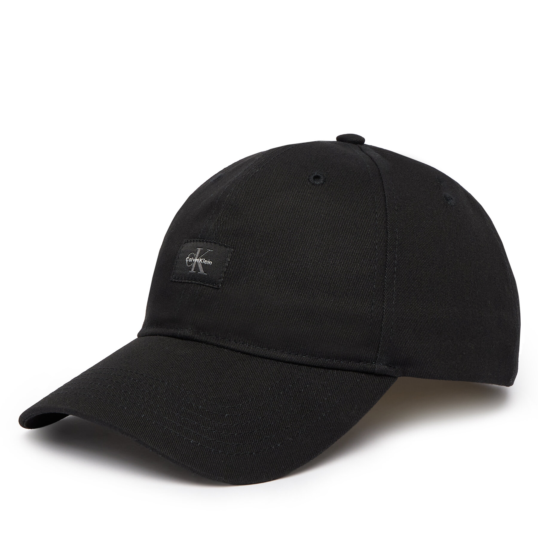 Šiltovka Calvin Klein Monologo Woven Patch Bb Cap LV04D5077G Čierna