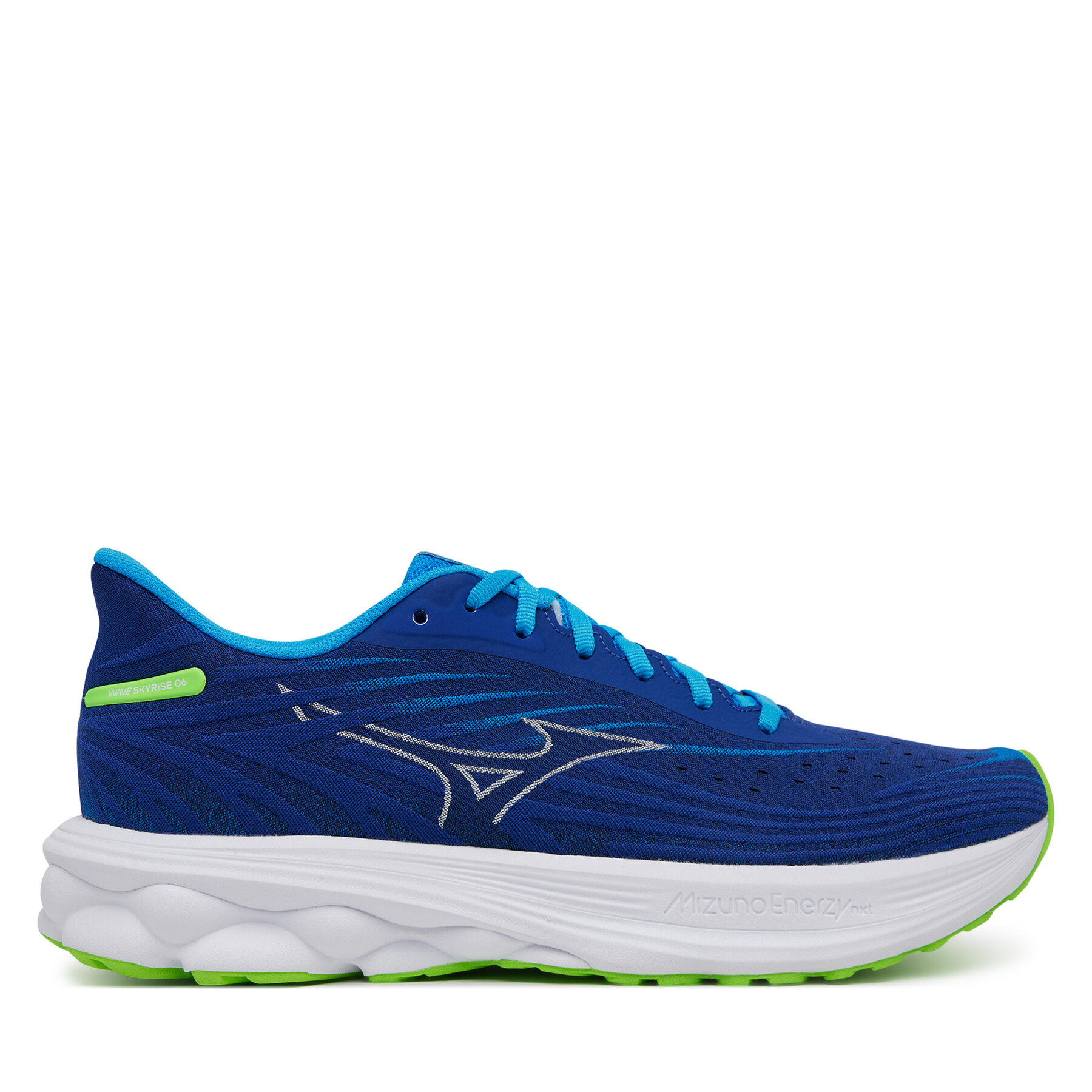 Unisex Scarpe running Mizuno, Taglia 44_5, Blu, Wave Skyrise 6 J1GC2509, taglia : 44_5