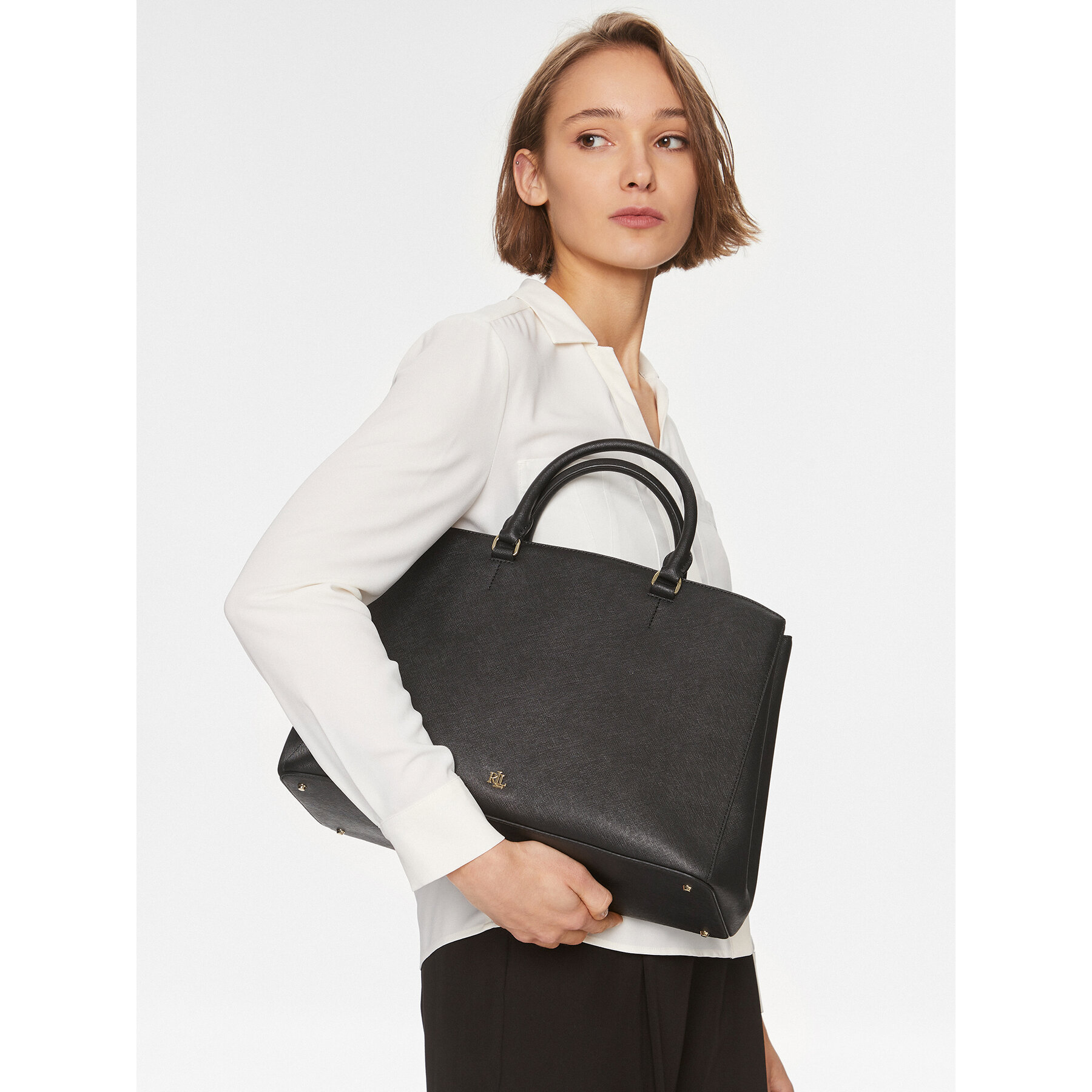 Geantă Lauren Ralph Lauren Hanna 37 431898556005 Negru