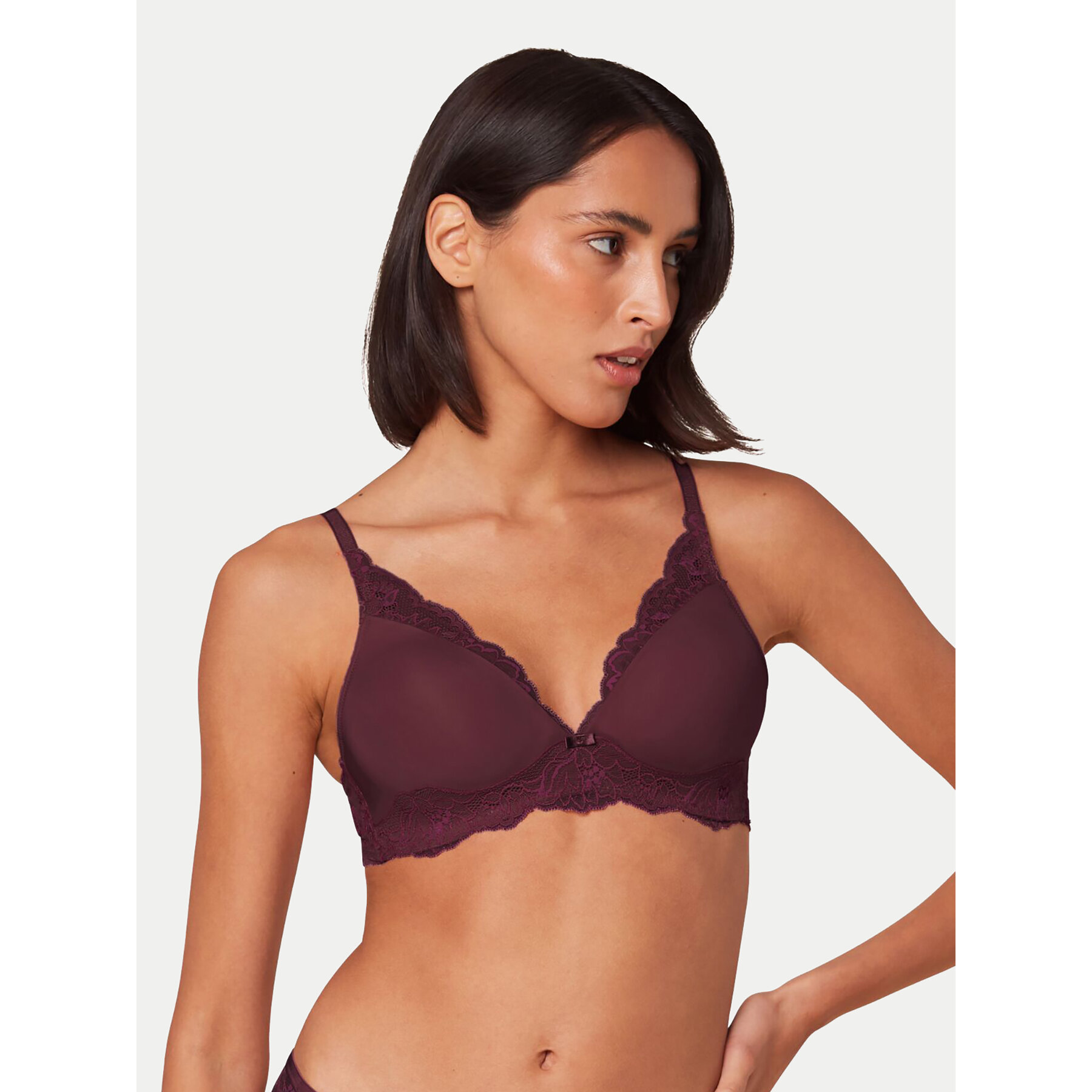 Triumph Triumph Σουτιέν χωρίς μπανέλα Amourette Charm 10214457 Μπορντό