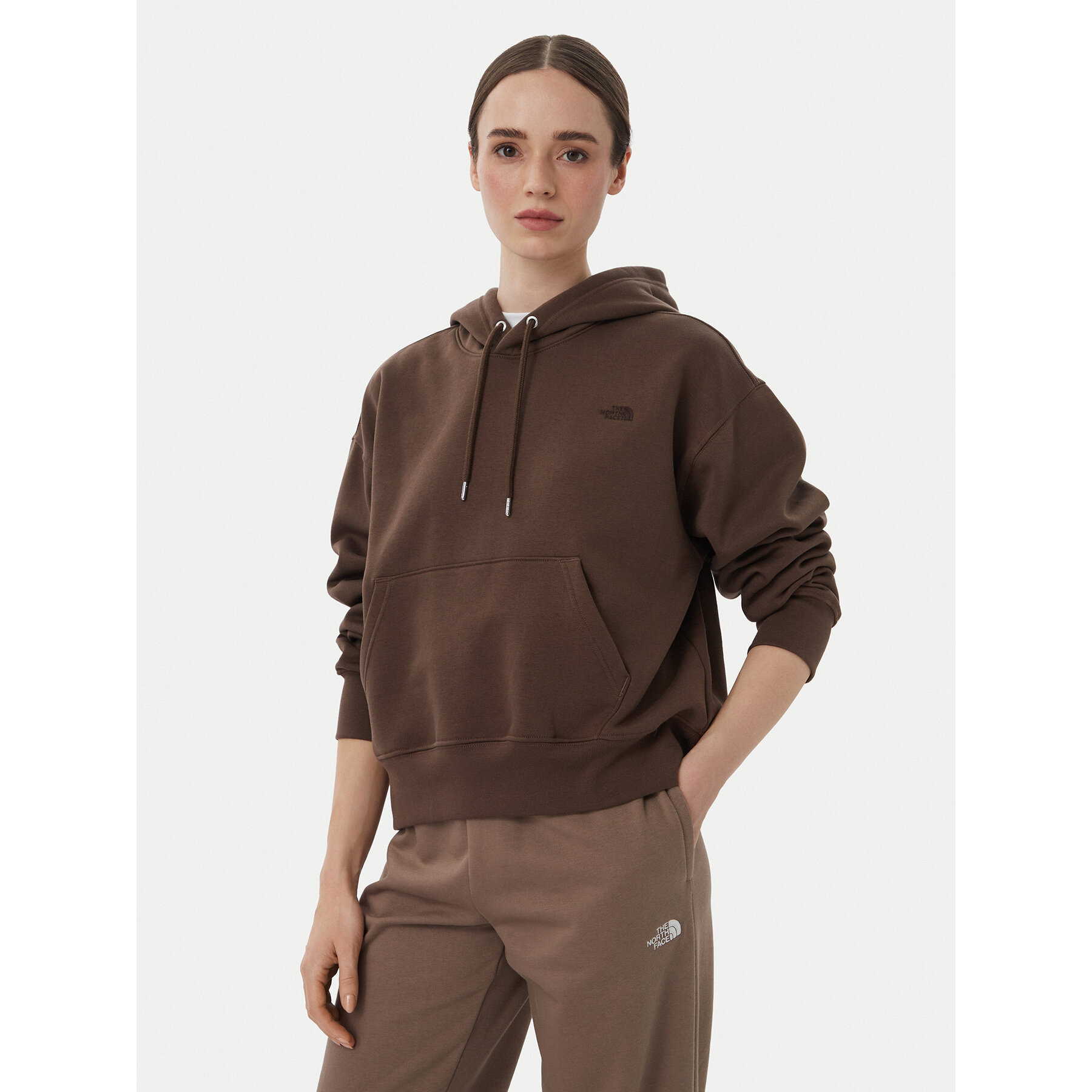 The North Face Sweatshirt Tnf Essential Simple Dome Boxy Os NF0A8HBX Braun Regular Fit