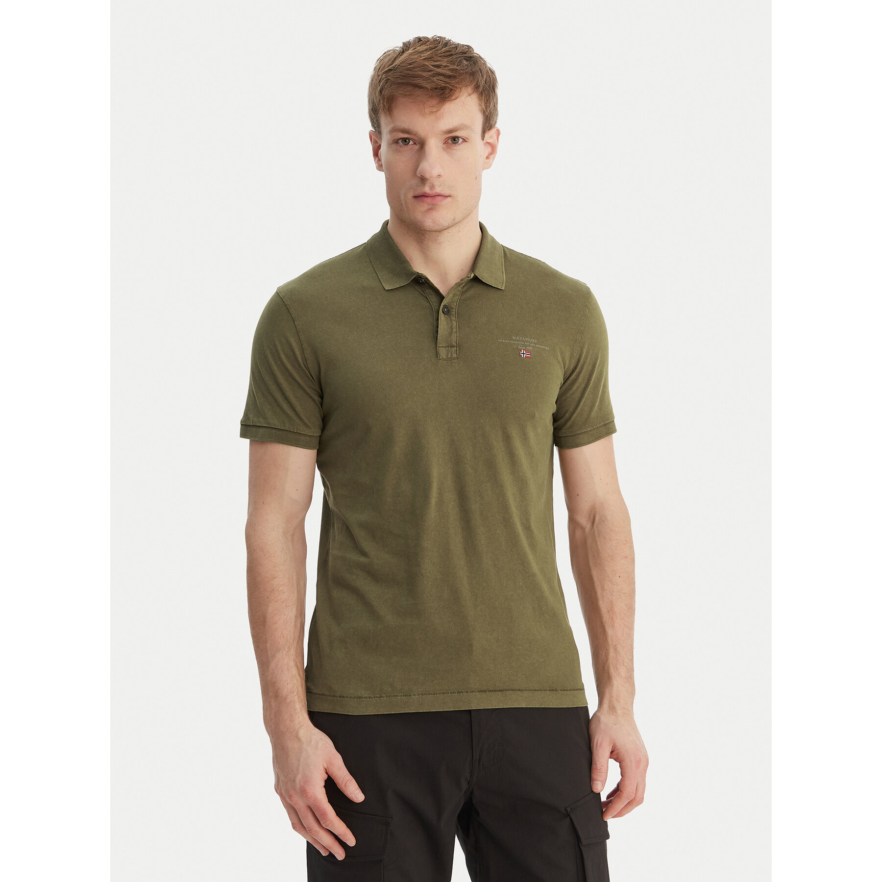 Napapijri Poloshirt Elbas NP0A4GB4 Grün Regular Fit