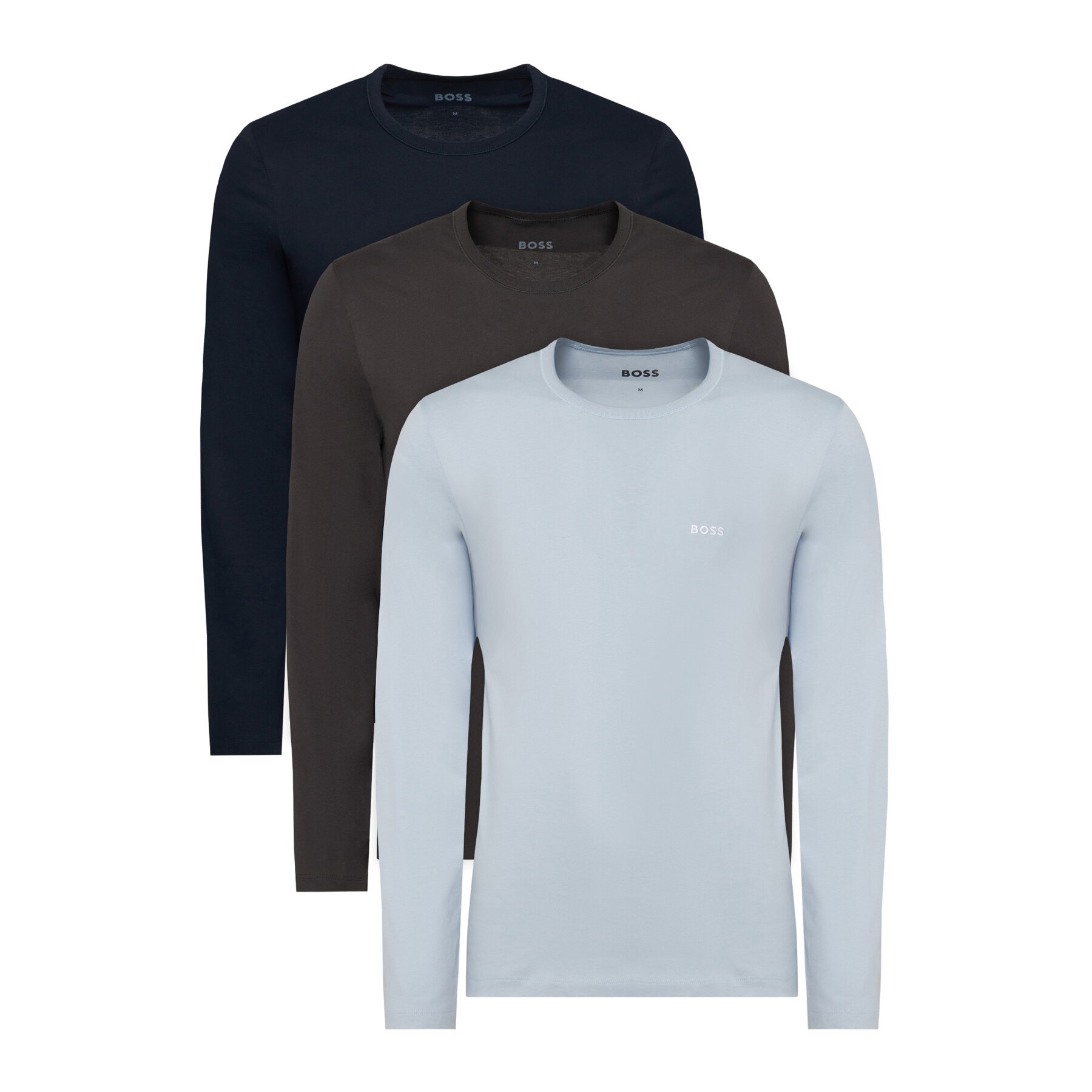 BOSS Langarmshirt-Set 50492321 Dunkelblau Regular Fit