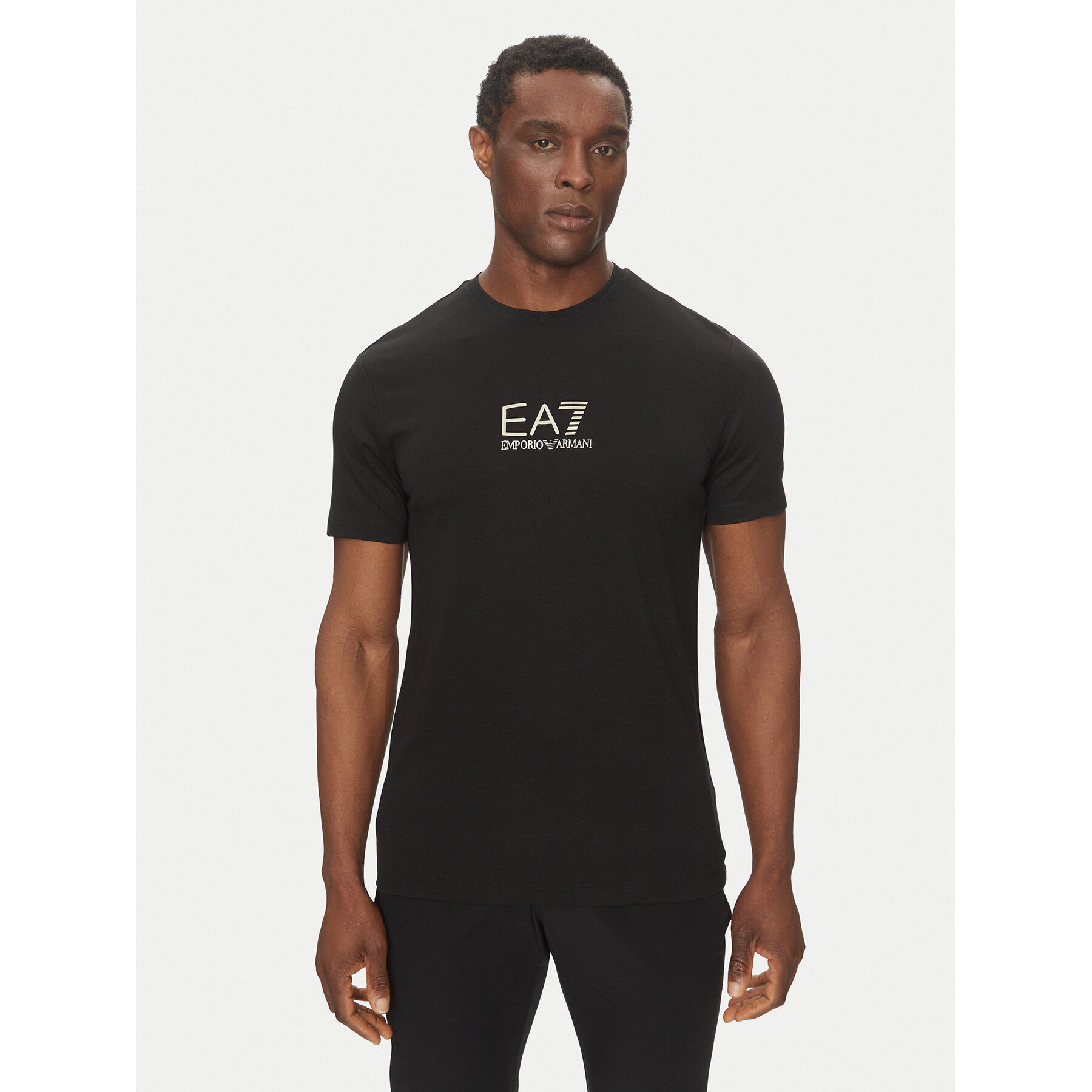 EA7 Emporio Armani T-Shirt 7M000301 AF13739 UC001 Schwarz Slim Fit