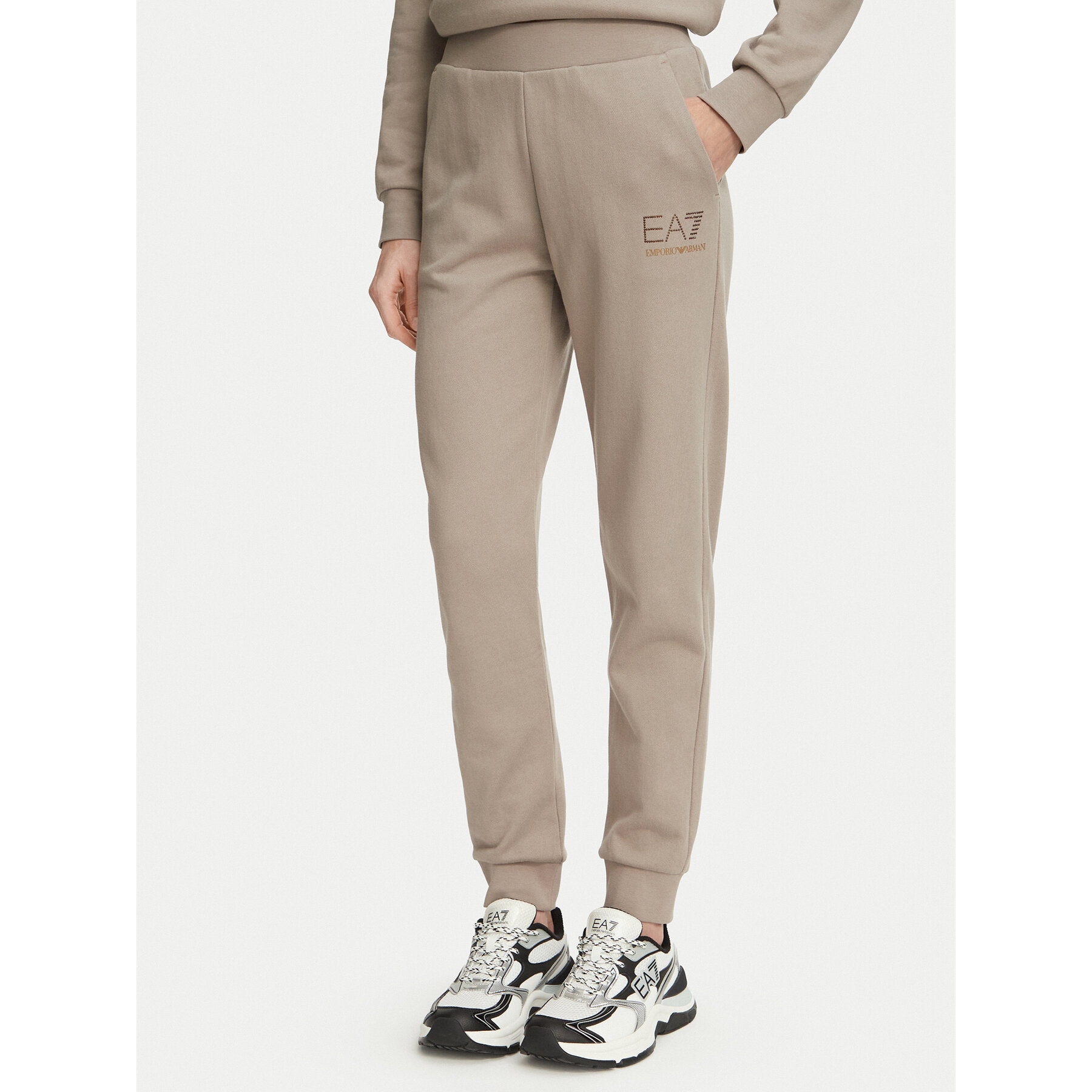 EA7 Emporio Armani Jogginghose 7W000538 AF15831 U6100 Beige Regular Fit