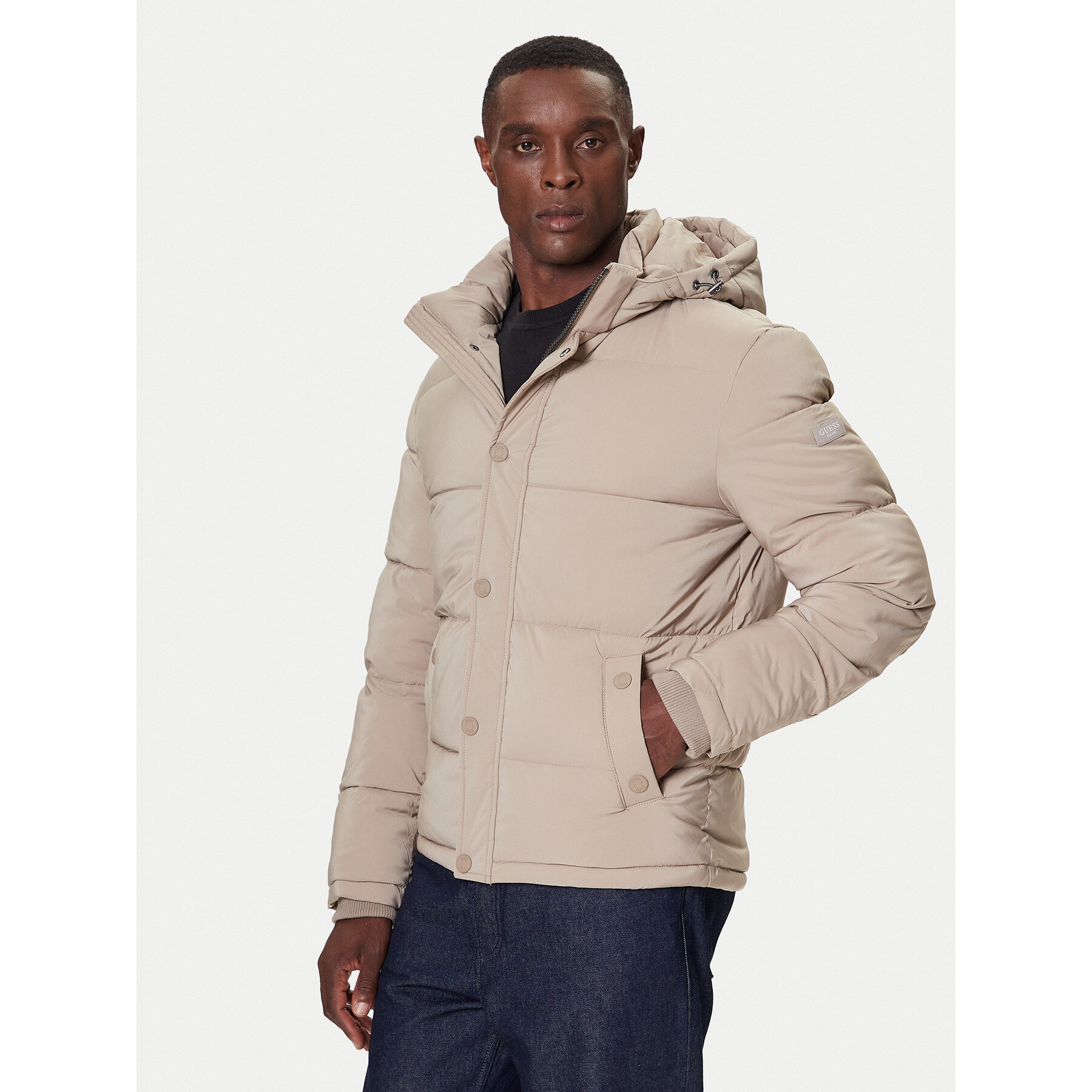 Guess Winterjacke M4BL21 WGJ42 Beige Regular Fit