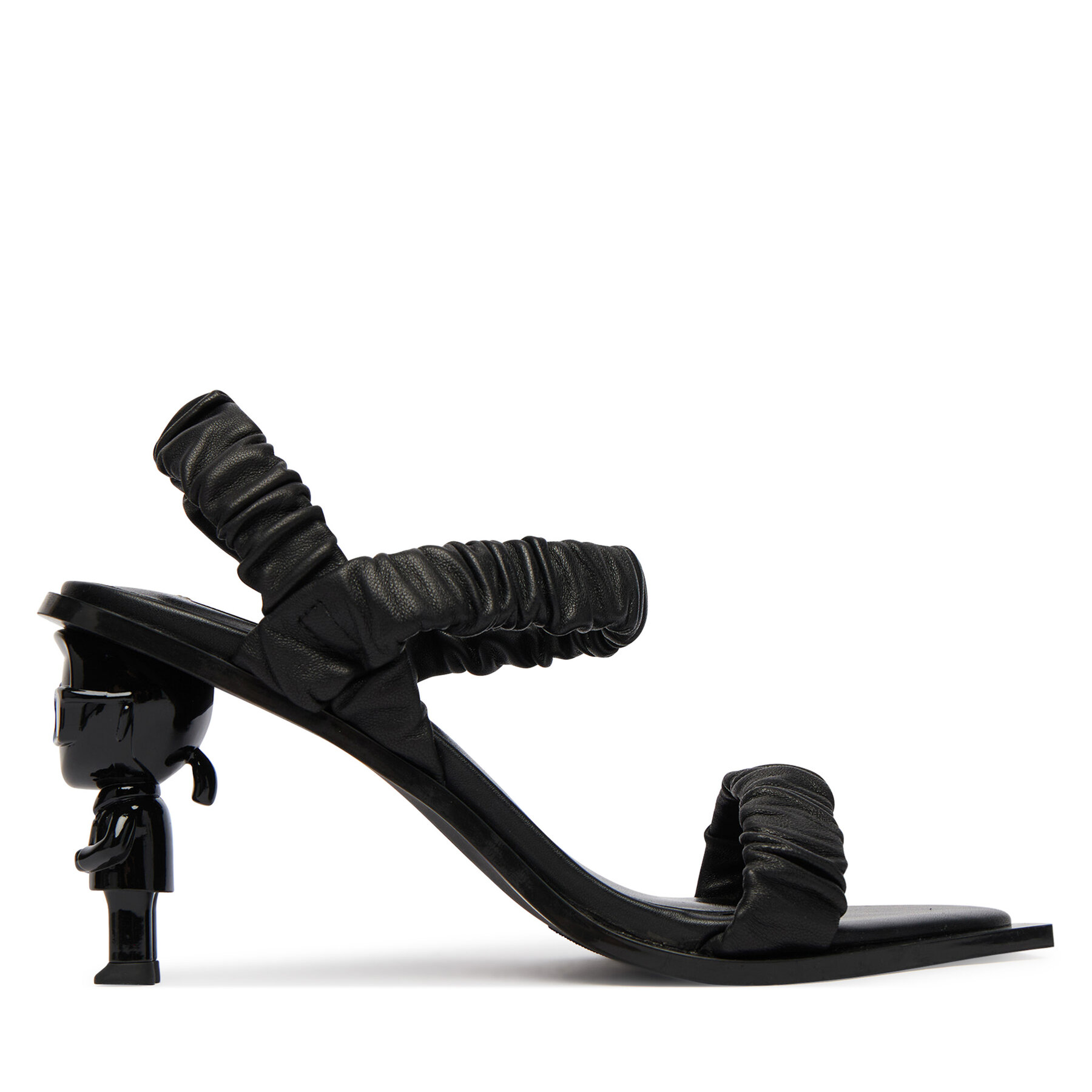 Δερμάτινα σανδάλια Karl Lagerfeld Karl Nft Heel KL39116.00X μαυρο