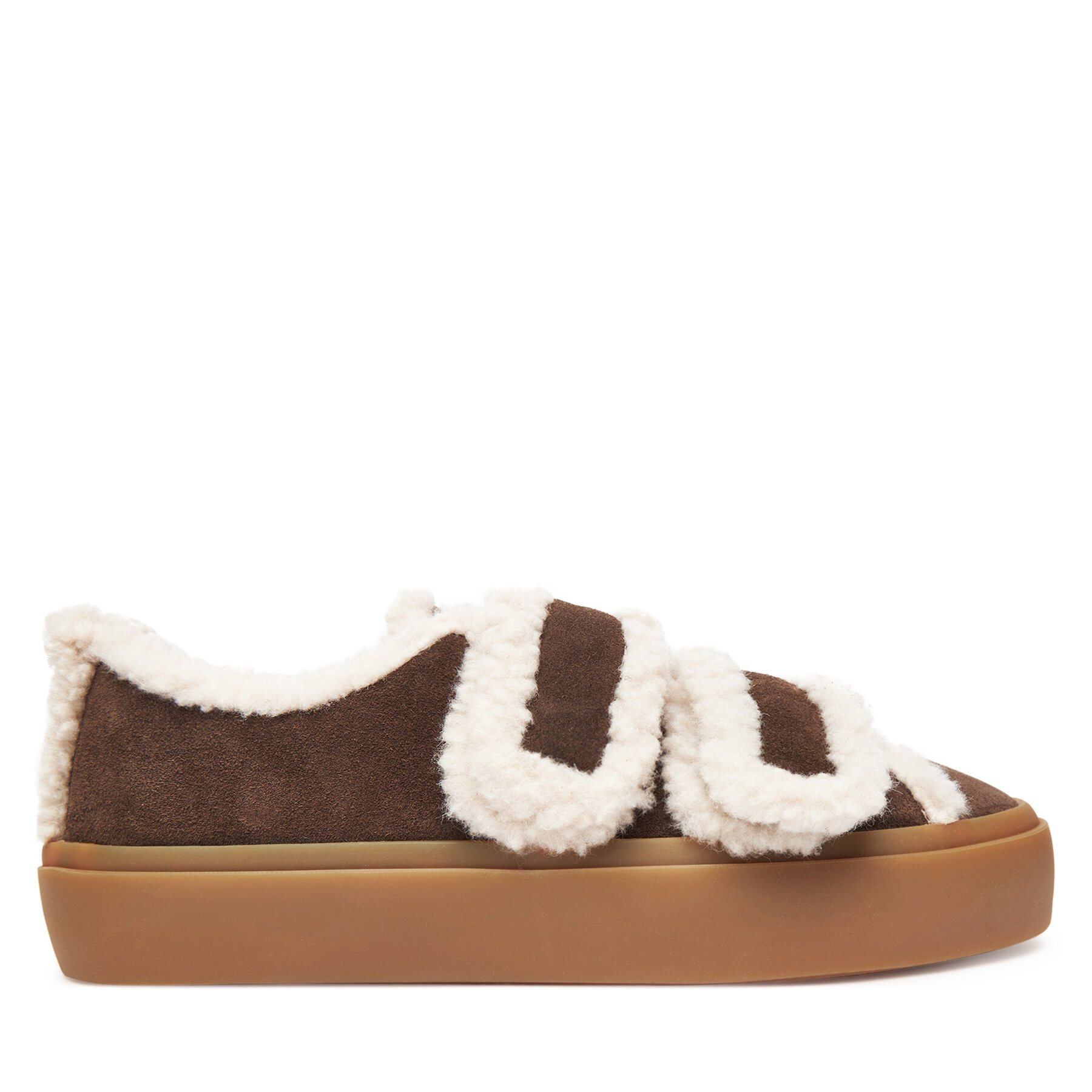 Tenisice Inuikii Shearling Low Velcro 1001.001.0231 Smeđa