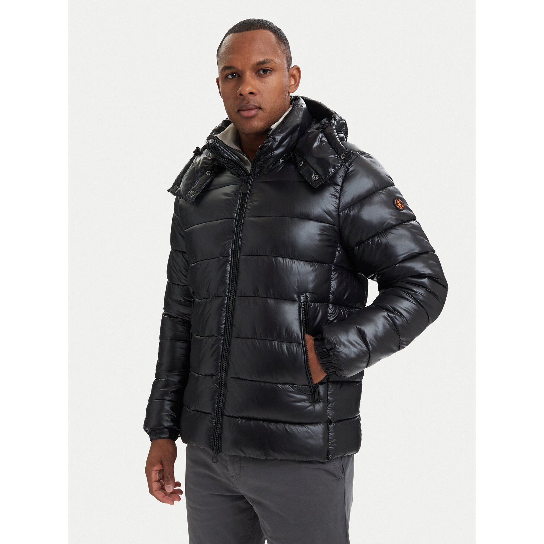 Save The Duck Winterjacke D31653M-LOVE21 Schwarz Regular Fit
