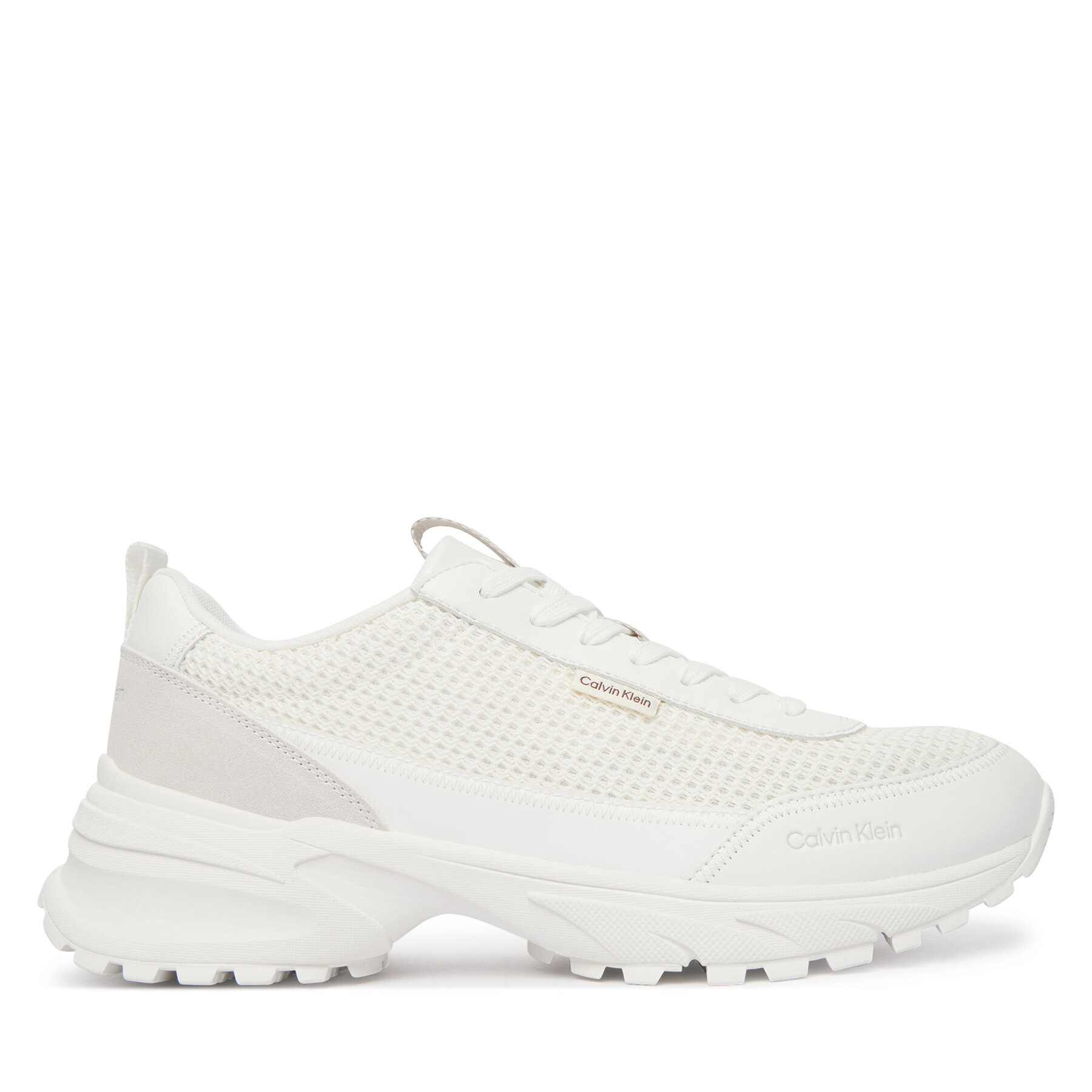 Sneakersy Calvin Klein Hike Runner Laceup Mesh HM0HM02240 Biela