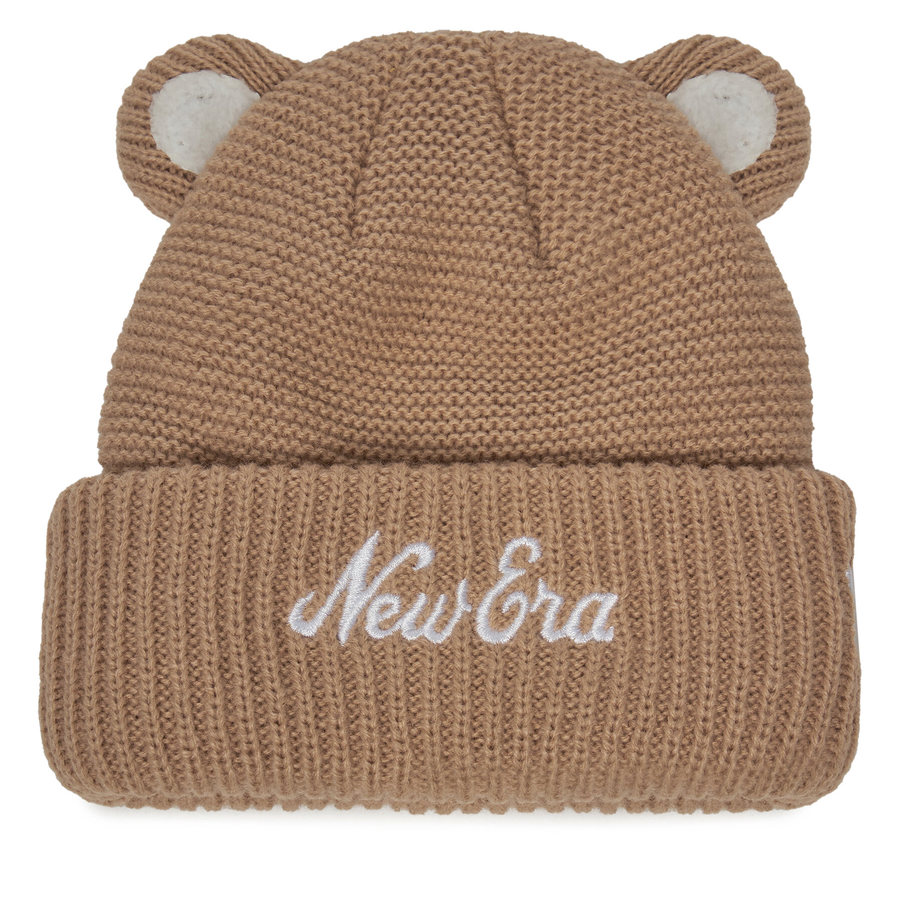Căciulă New Era Teddy Bear Ears Cuff Knit Beanie 60580864 Maro