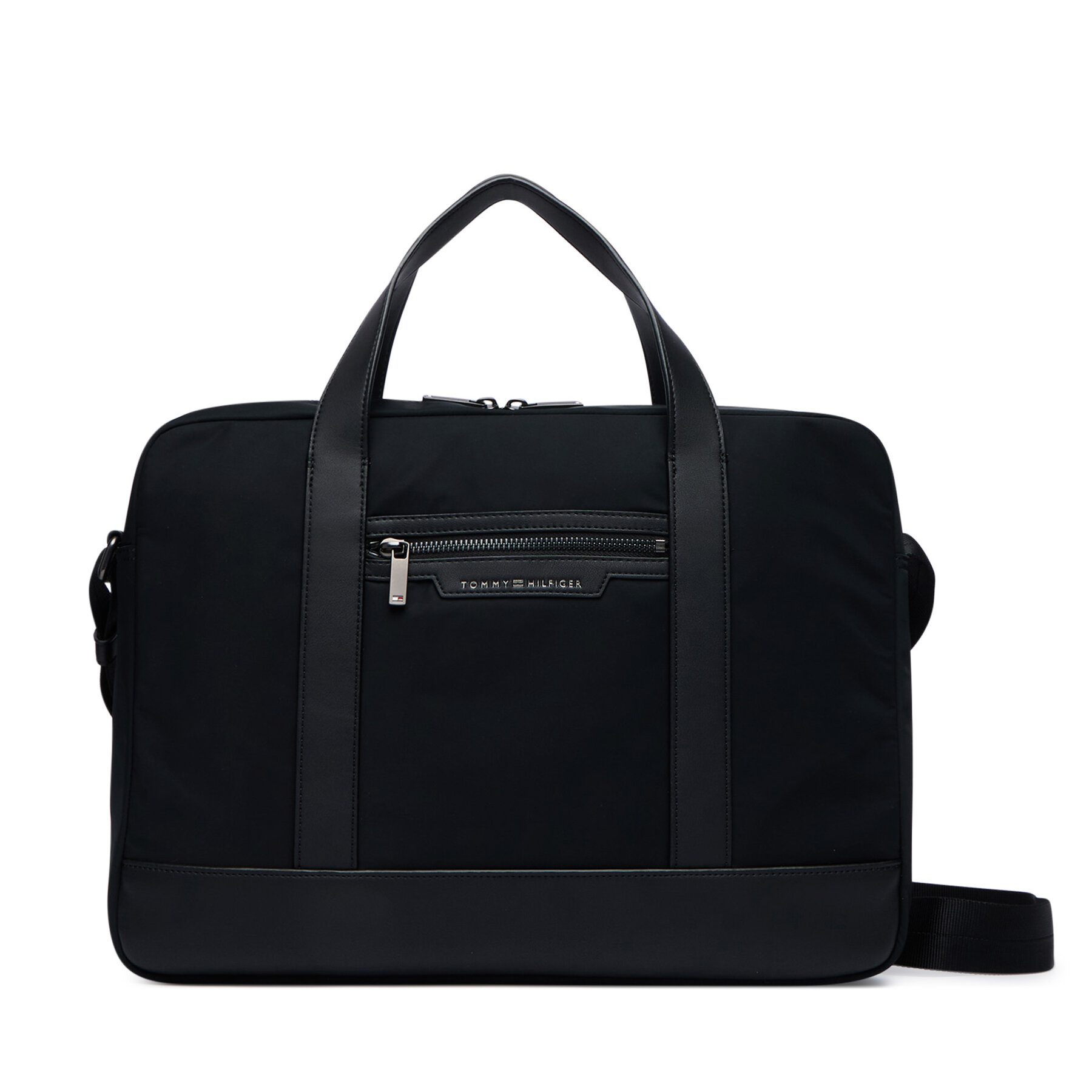 Чанта за лаптоп Tommy Hilfiger Th Nylon Computer Bag AM0AM14855 Черен