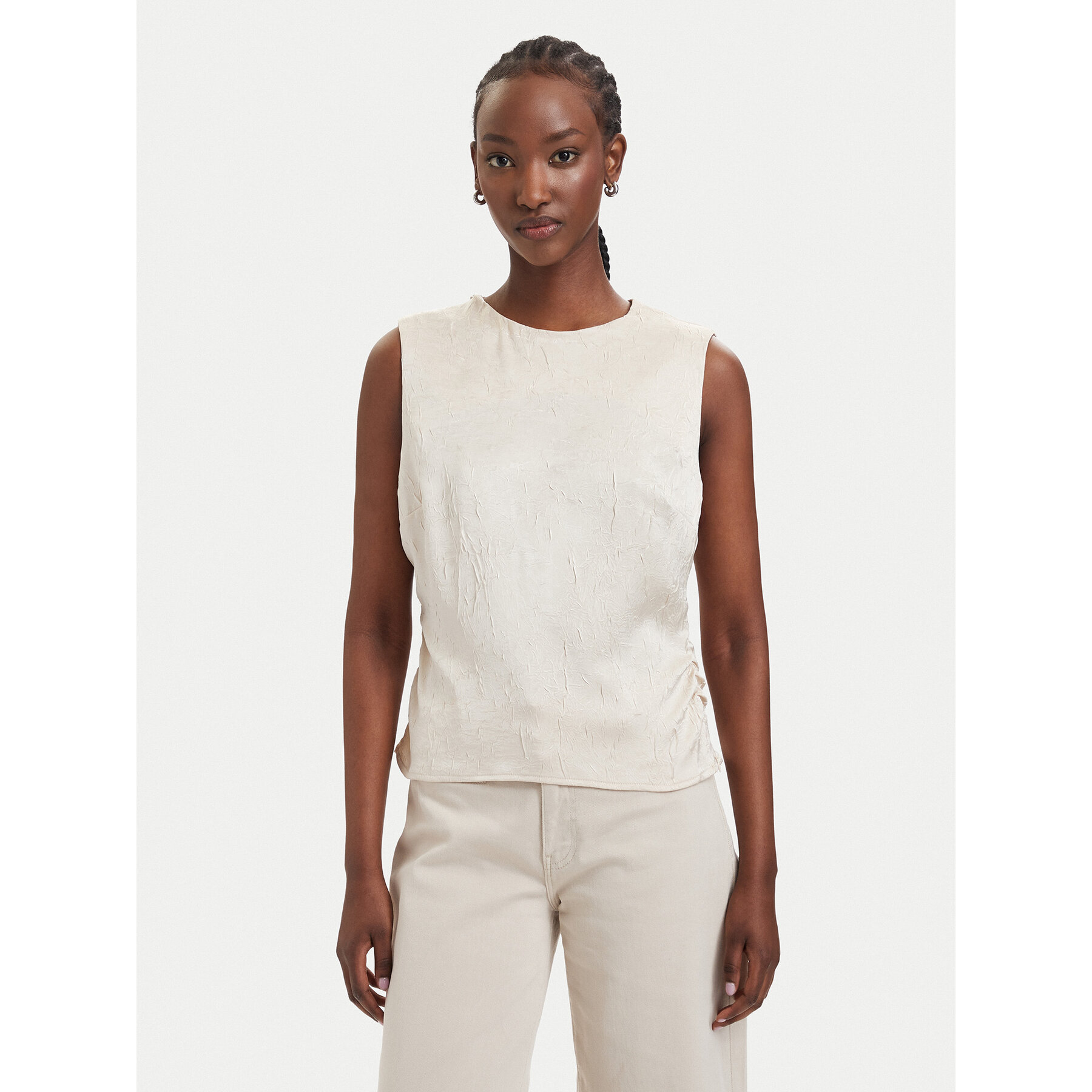 Guess Bluse W6GH57 W2037 Beige Regular Fit