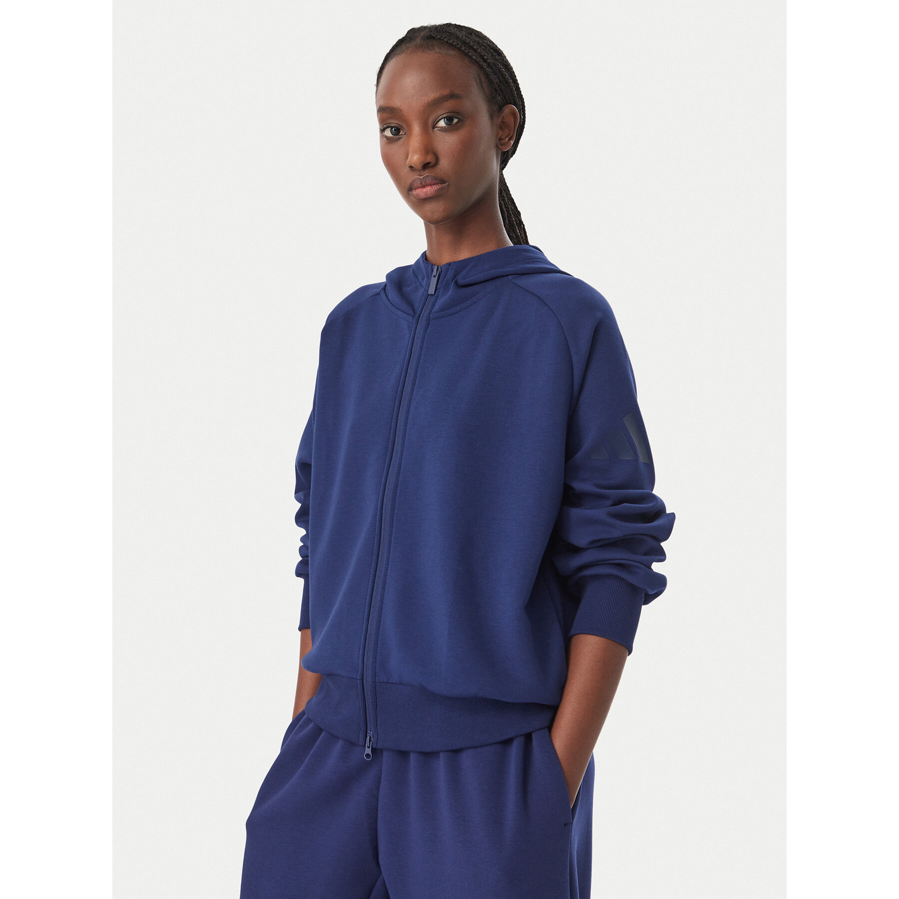 adidas Sweatshirt Soft Lux KR2747 Blau Loose Fit