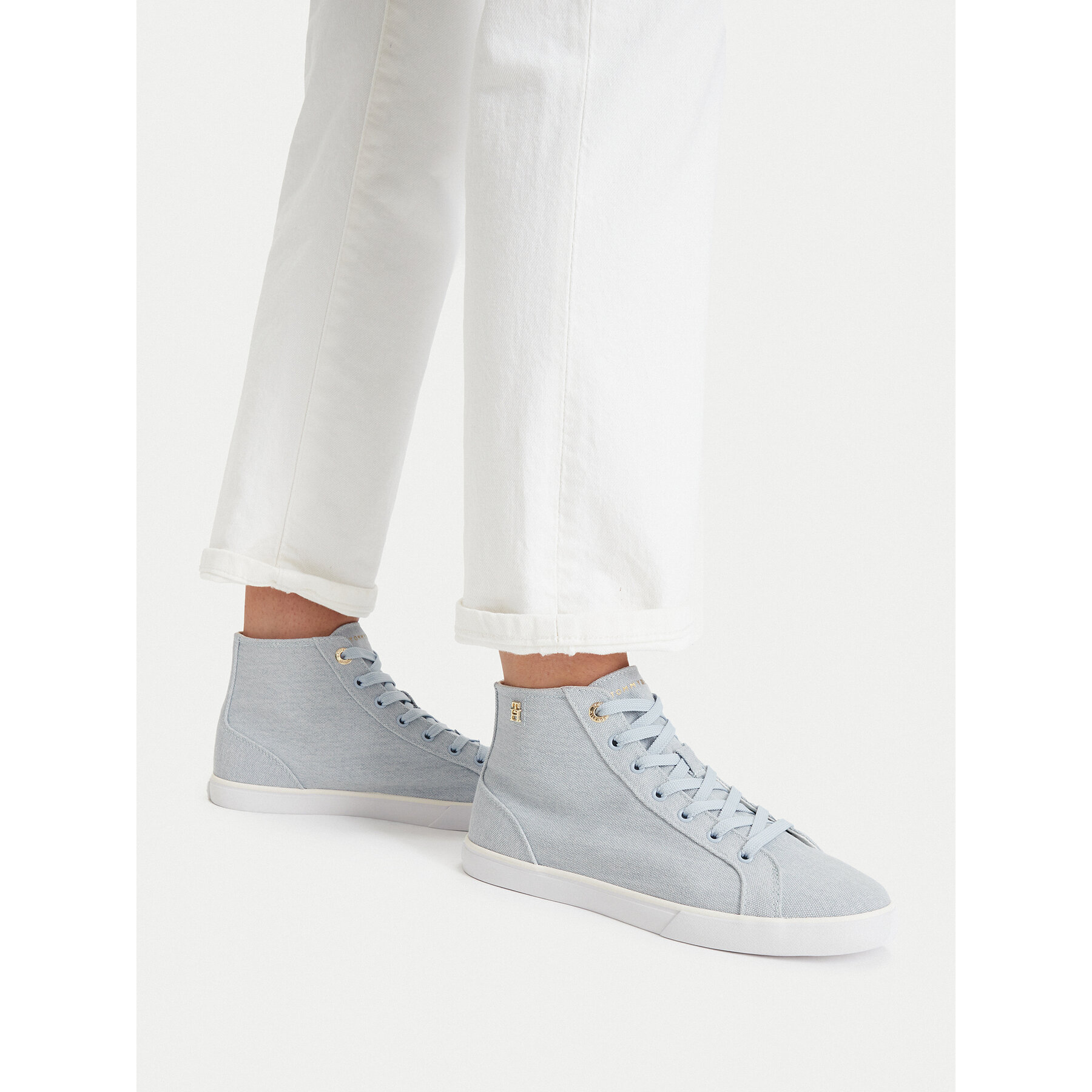 Αθλητικά Tommy Hilfiger Th Chic Low Profile Mid Cut FW0FW09356 Γαλάζιο