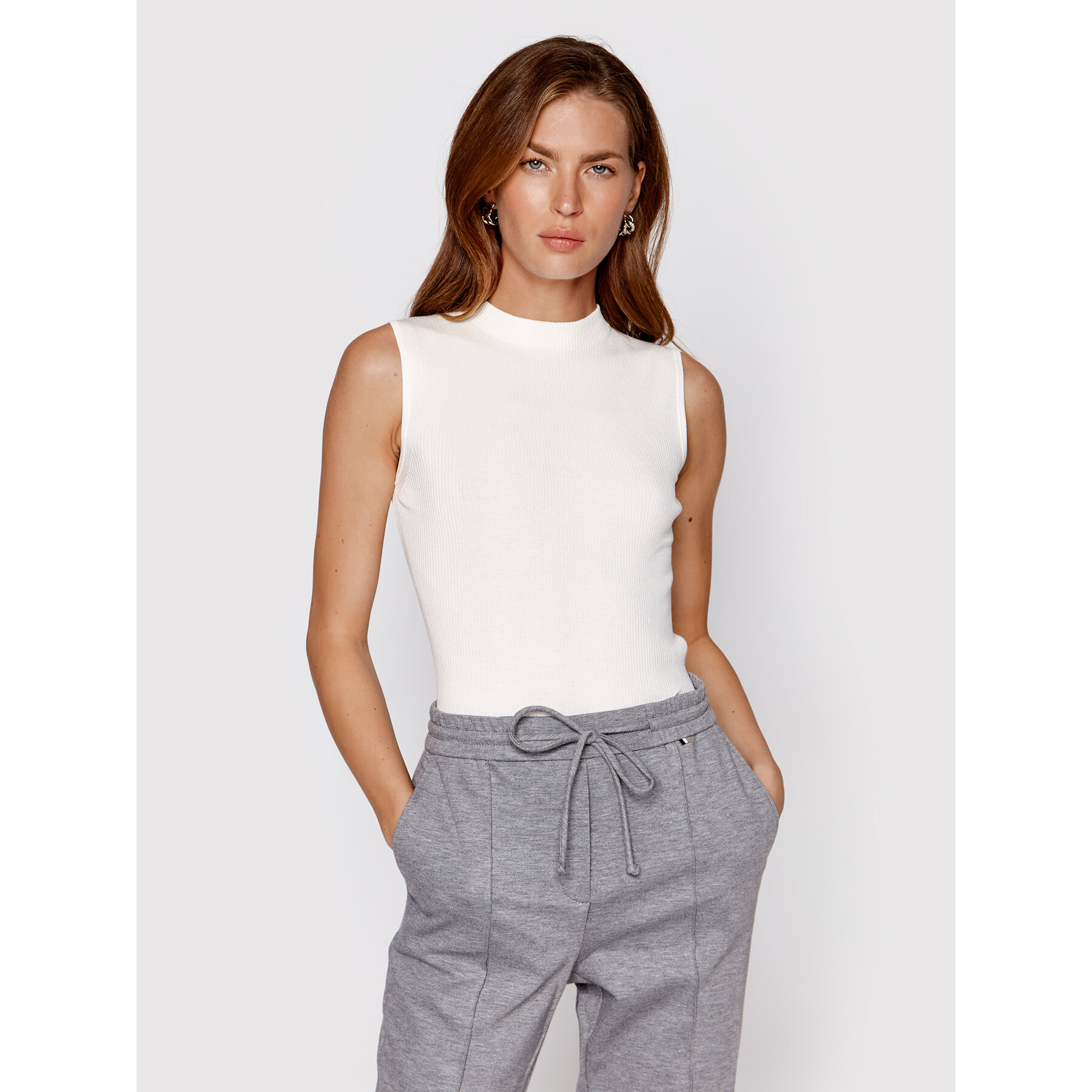 Boss Felső Feskies 50473237 Fehér Slim Fit