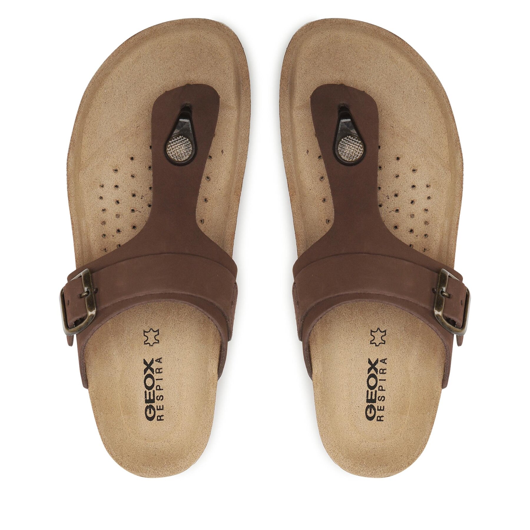Žabky Geox D Brionia D35LSK00032C6009 Hnedá