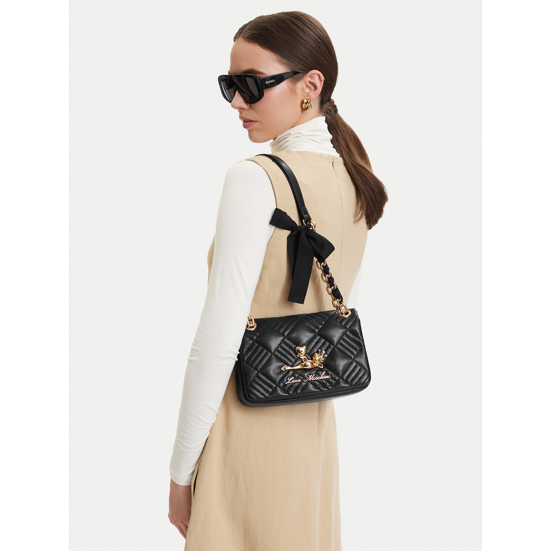 Táska LOVE MOSCHINO JC4267PP0OKH100C Fekete