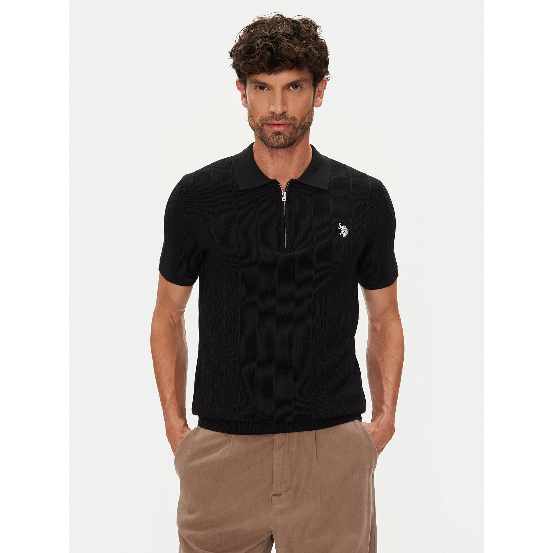 U.S. Polo Assn. Polo MUP3369 Nero Slim Fit