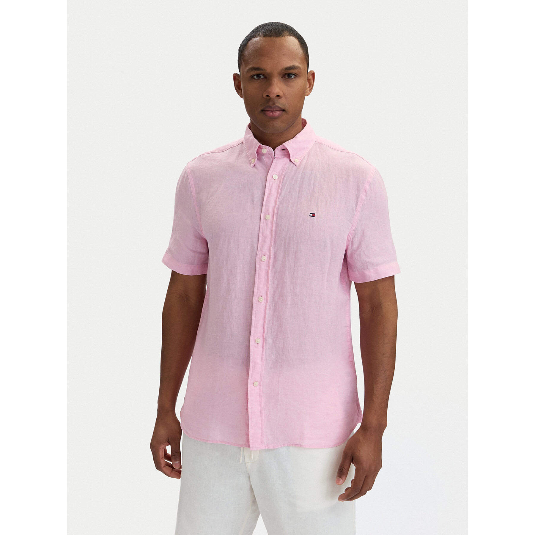 Tommy Hilfiger Hemd MW0MW41531 Hellrosa Regular Fit