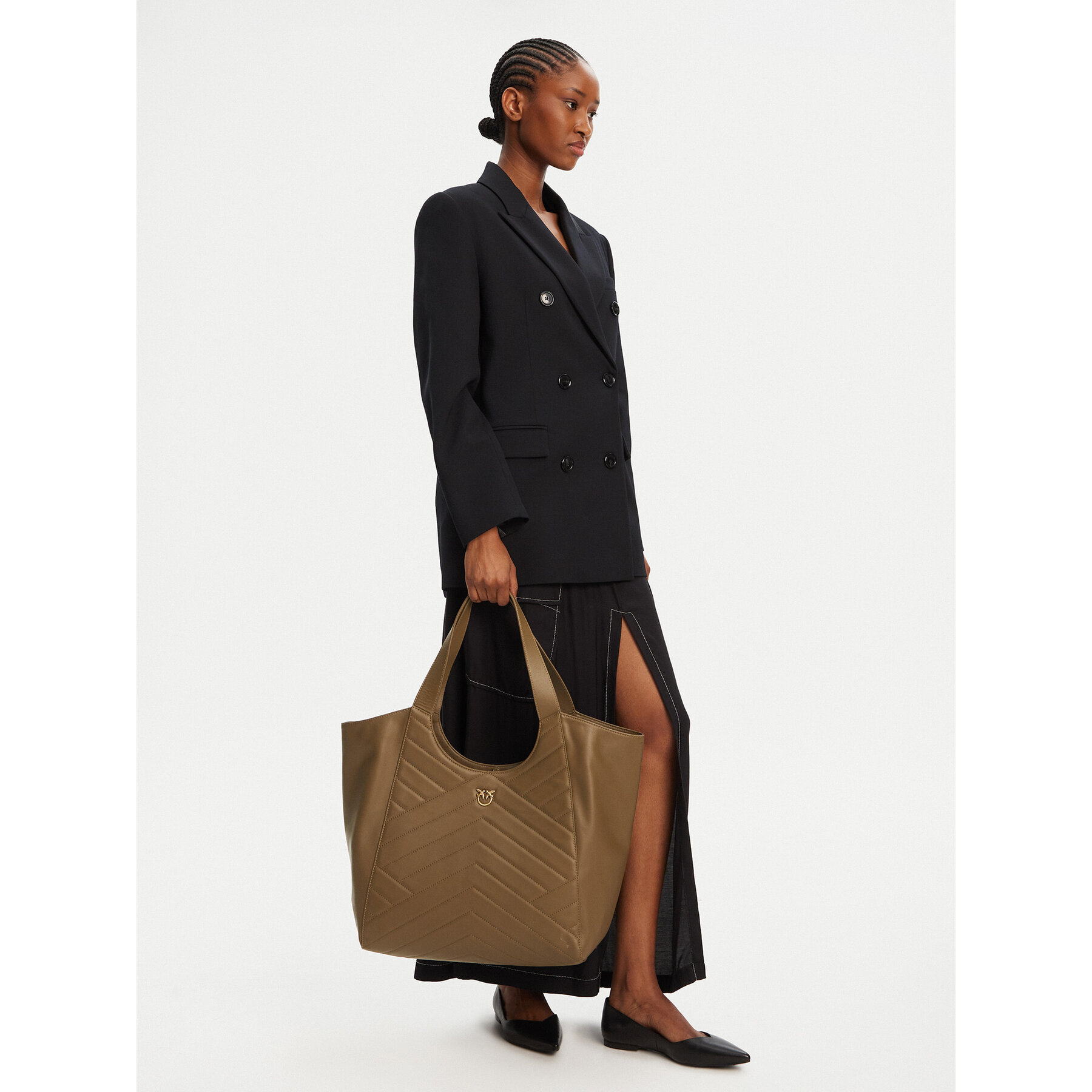 Τσάντα PINKO Tote Bag PE 25 PLTT 104536 A2AO Πράσινο