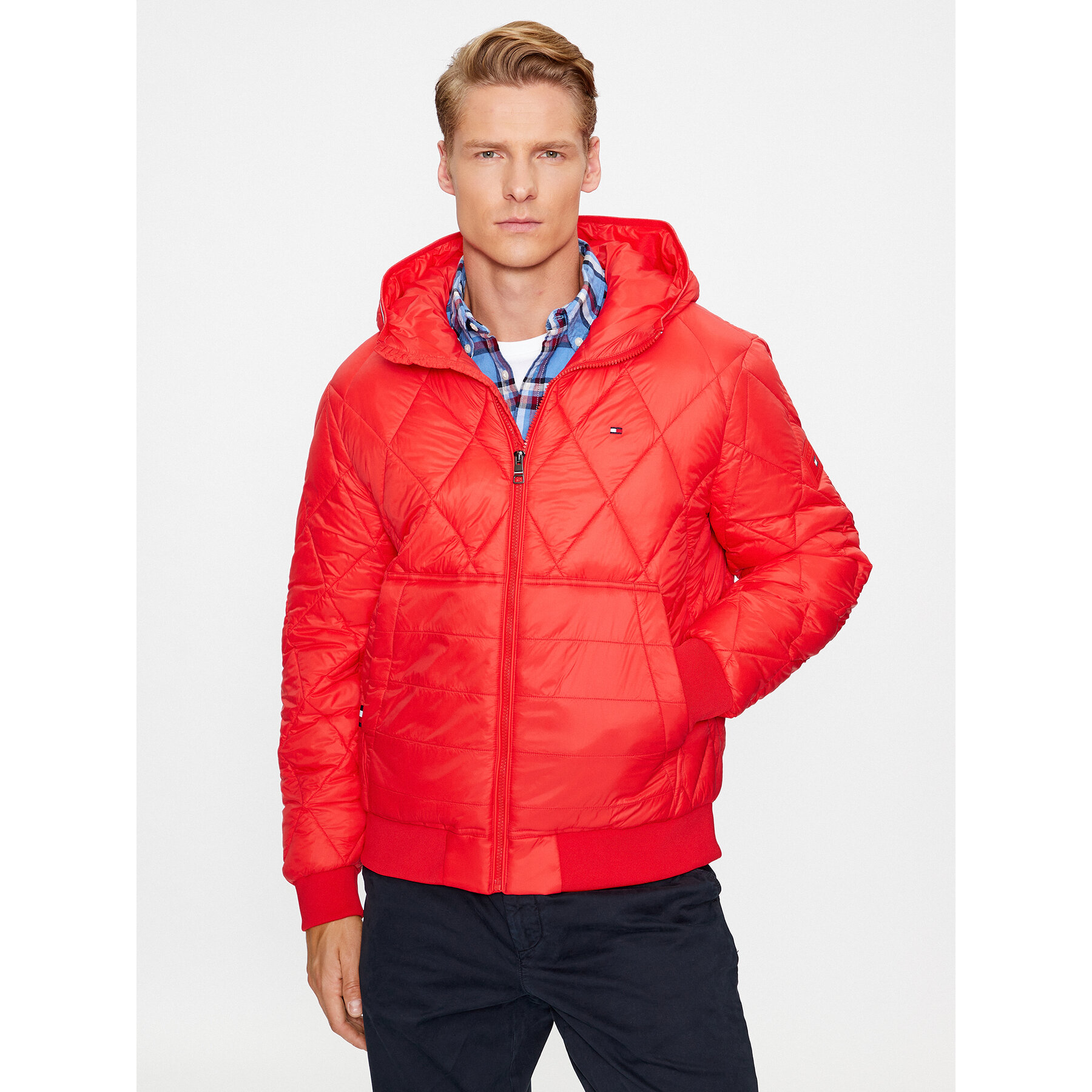 Tommy Hilfiger Übergangsjacke MW0MW32766 Rot Regular Fit
