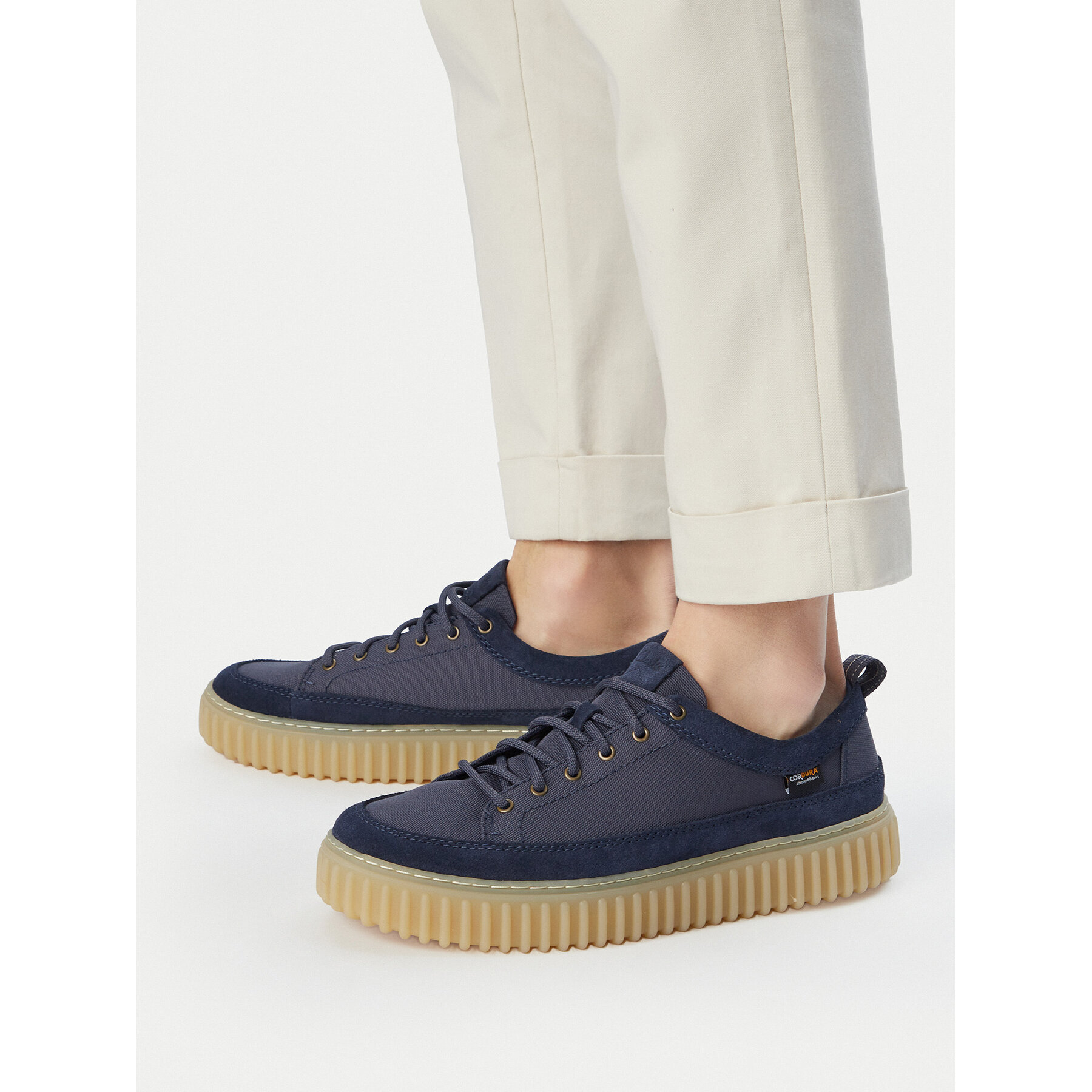 Sneakersy Clarks Torhill Lace 26186153 Tmavomodrá
