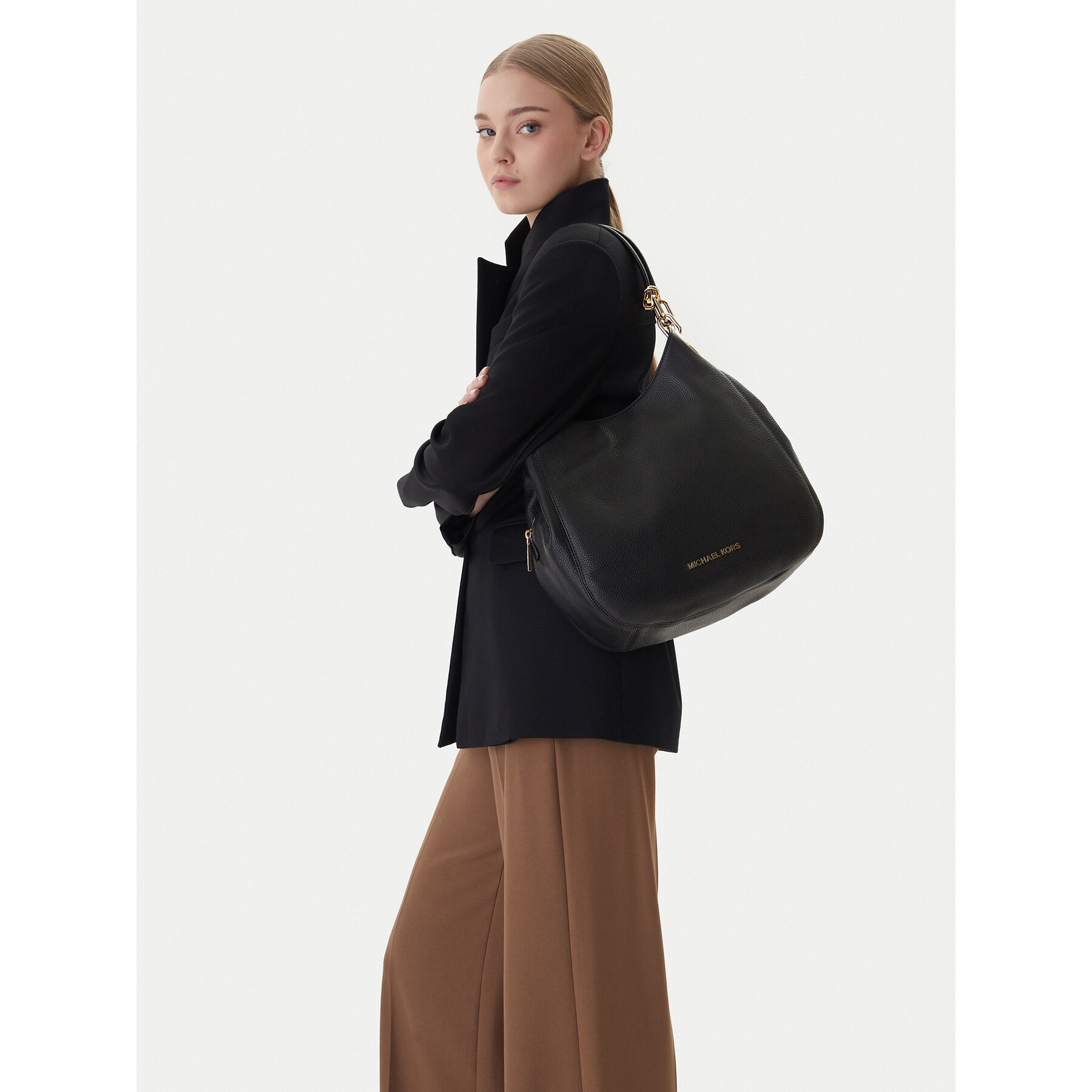 Τσάντα MICHAEL Michael Kors Lillie 30T9G0LE3L Μαύρο