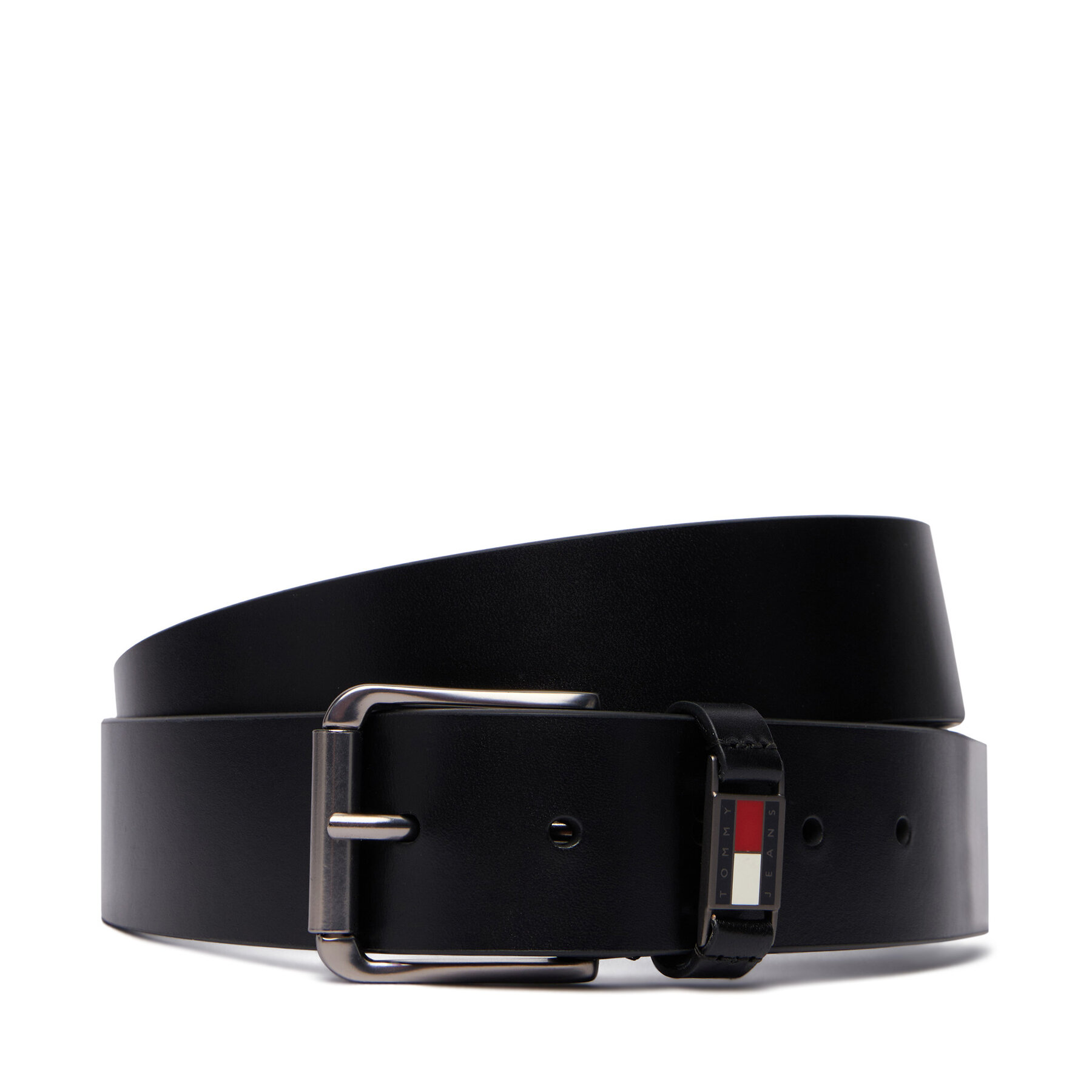 Pas Tommy Jeans Tjm Tommy Roller Buckle 4.0 AM0AM14460 Črna