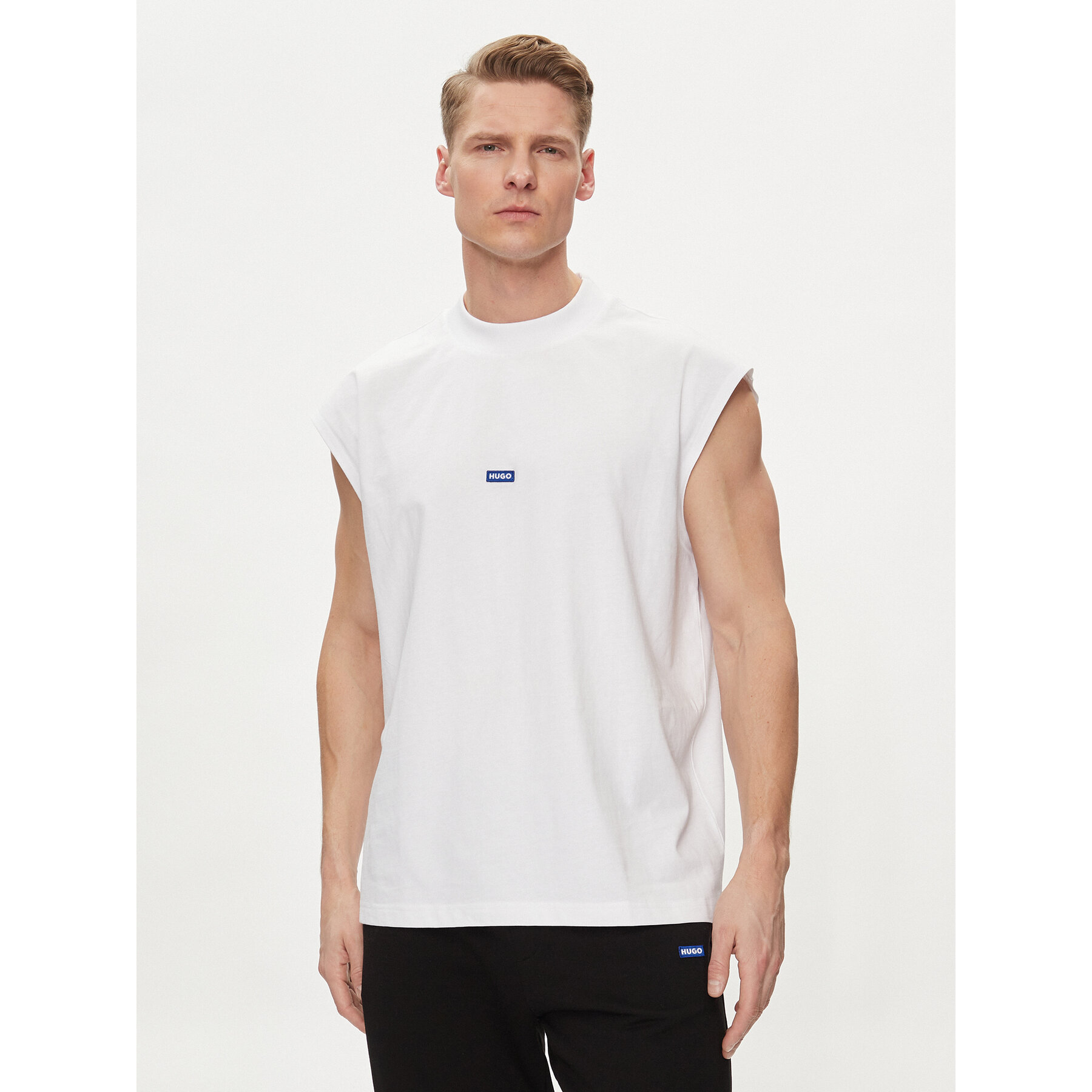 Hugo Tank top Navertz 50509773 Λευκό Regular Fit
