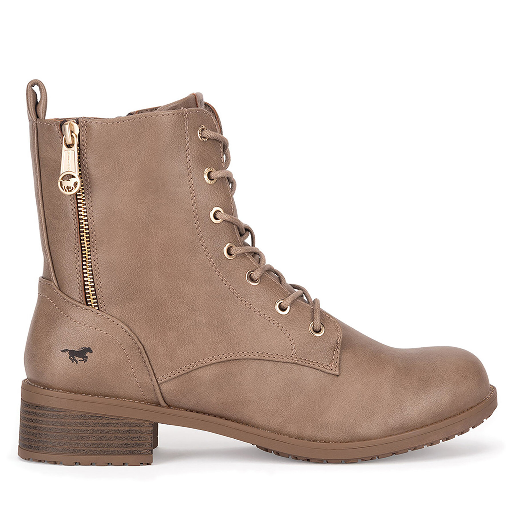 Botines planos Mustang 1402-502 BIG Beis