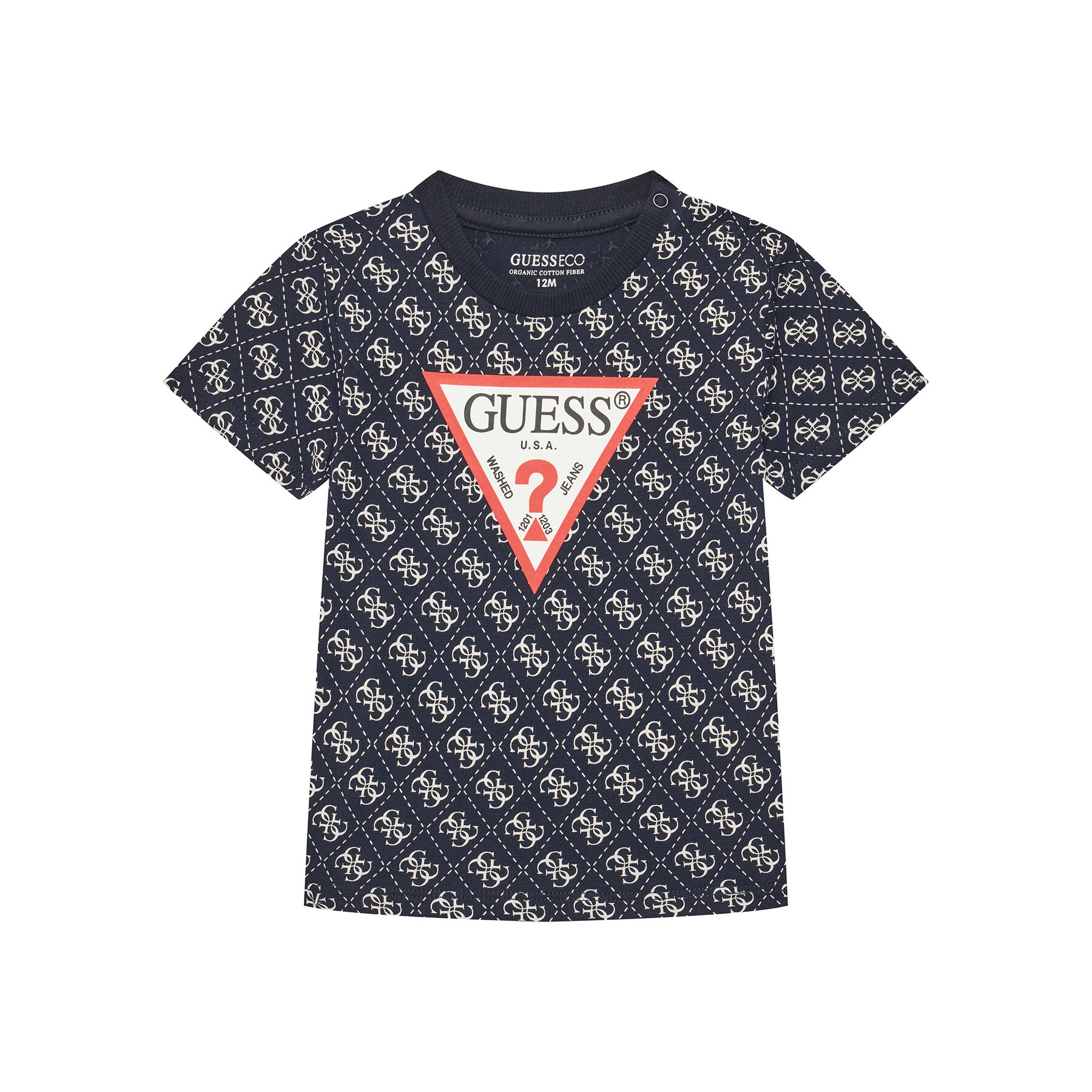 Guess T-Shirt N5YI04 K8HM4 Σκούρο μπλε Regular Fit