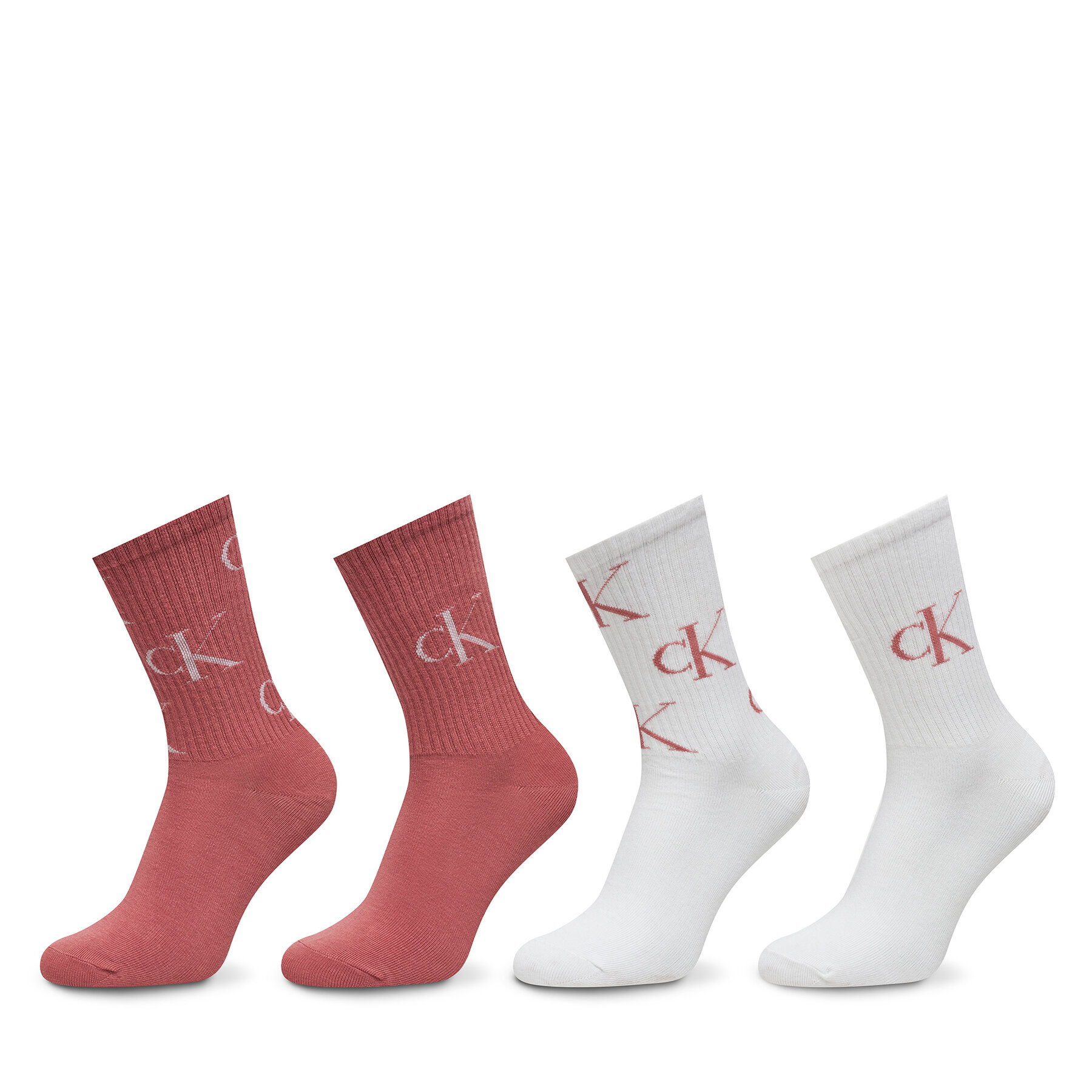 Set di 4 paia di calzini lunghi da donna Calvin Klein Jeans 701229463 Multicolore, Taglia 00, taglia : 00