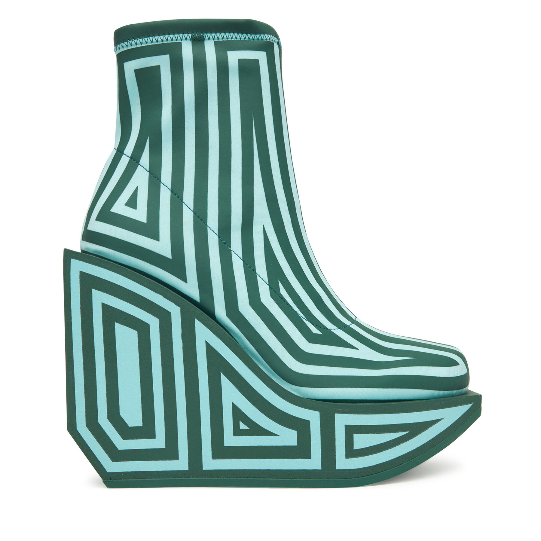 Škornji United Nude Wa Bootie Hi 1087993382 Zelena