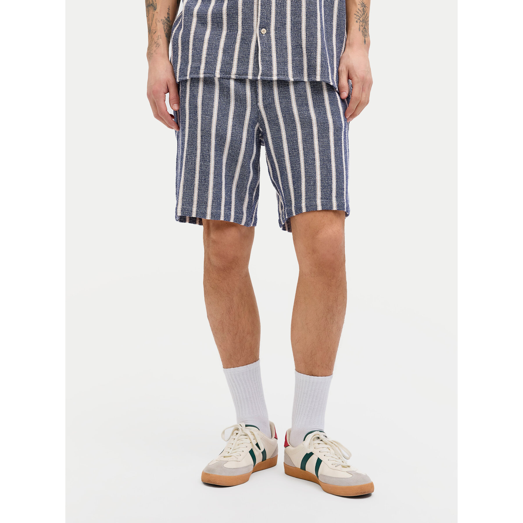 Jack & Jones Stoffshorts Jaiden 12274413 Blau Relaxed Fit