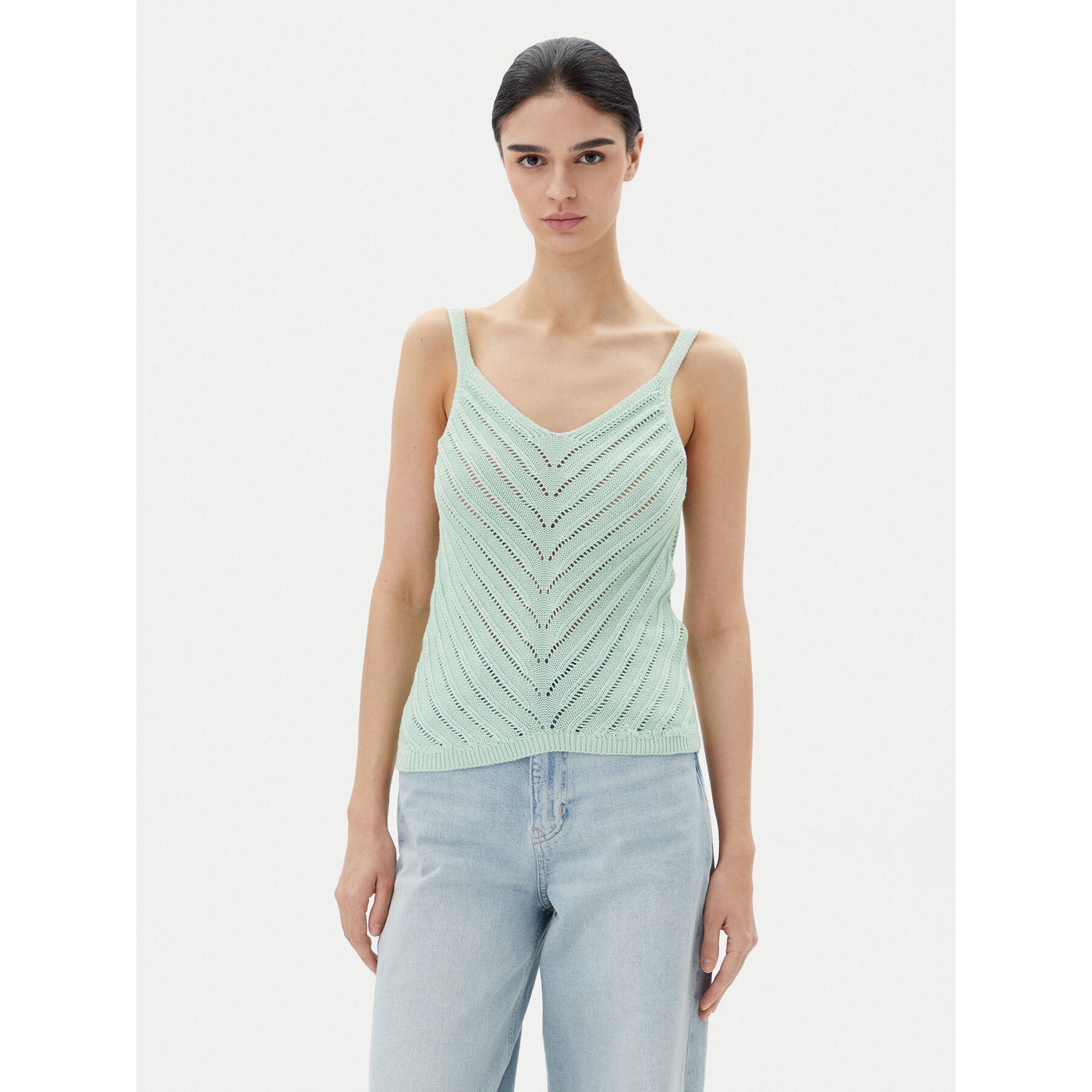 Vero Moda Felső Peru 10326463 Zöld Regular Fit
