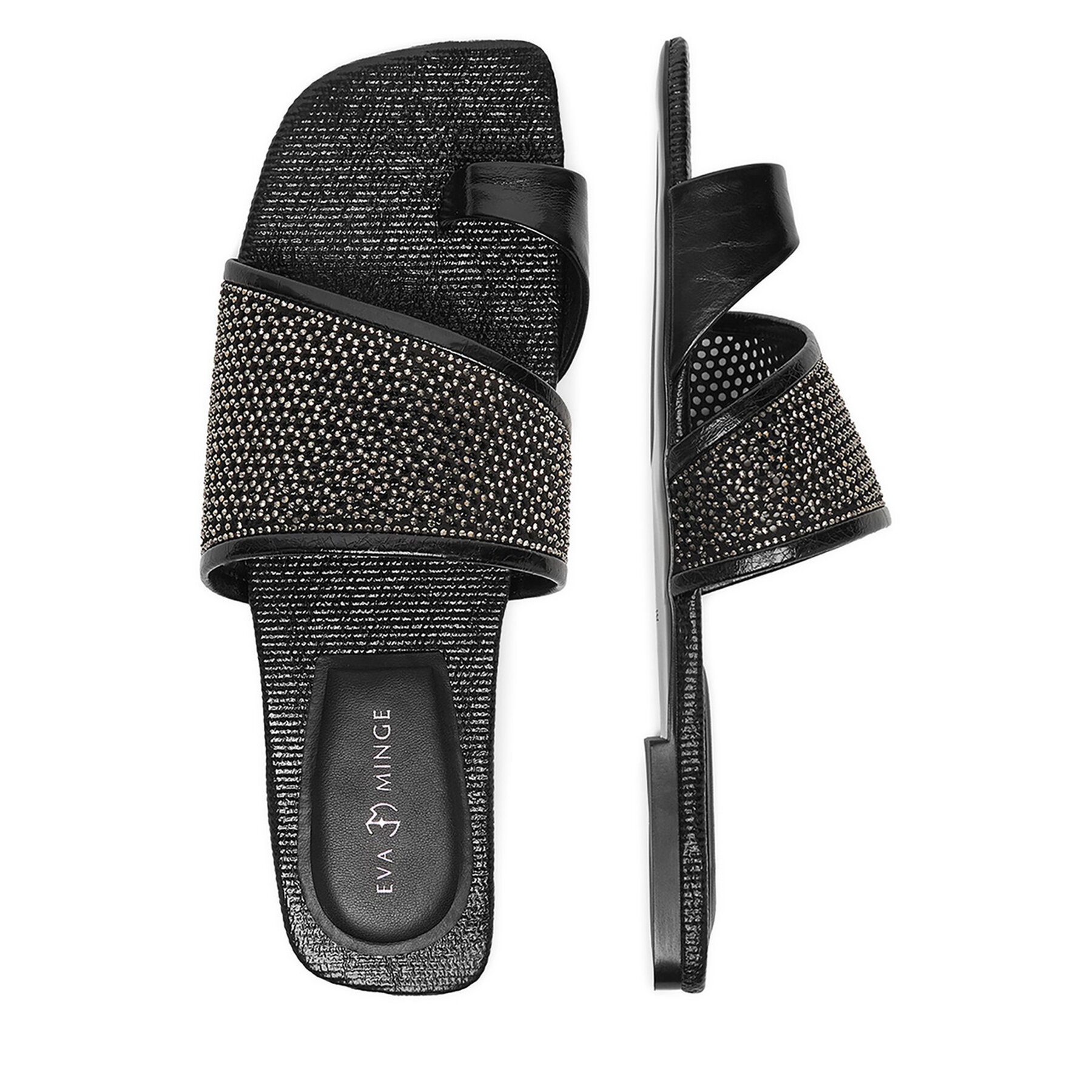 Σαγιονάρες Eva Minge EO-NIA-V2221-163-1 Μαύρο