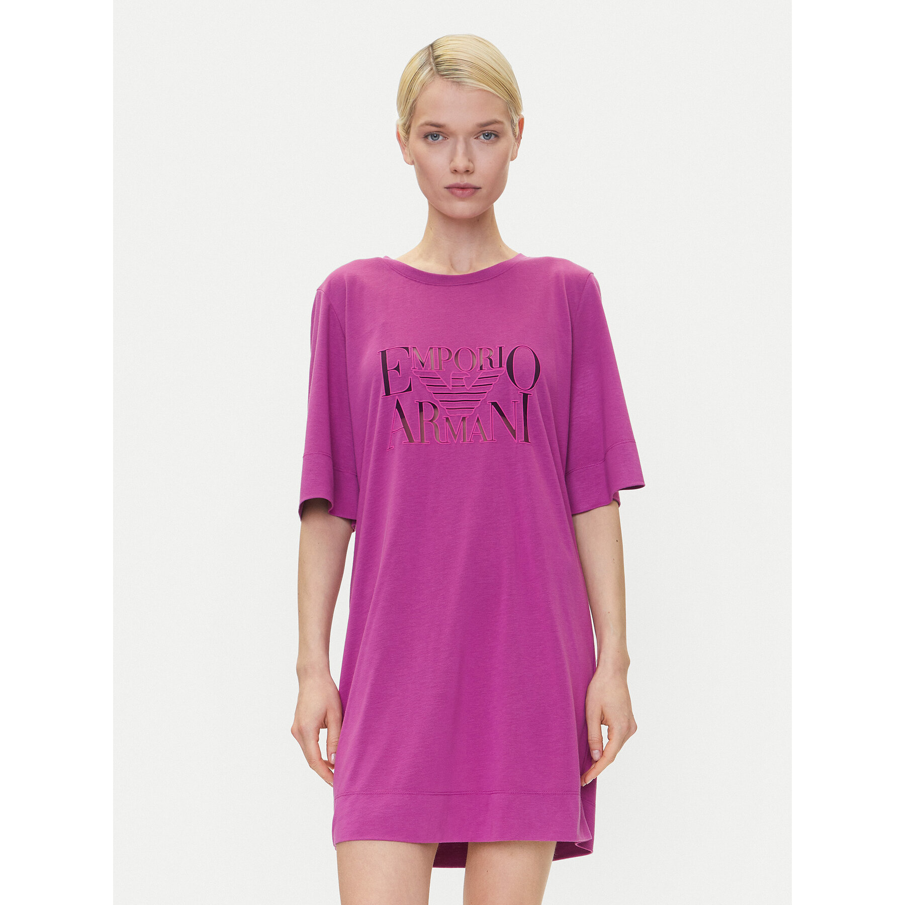 Emporio Armani Kleid für den Alltag EW000618 AF12187 UA227 Rosa Loose Fit