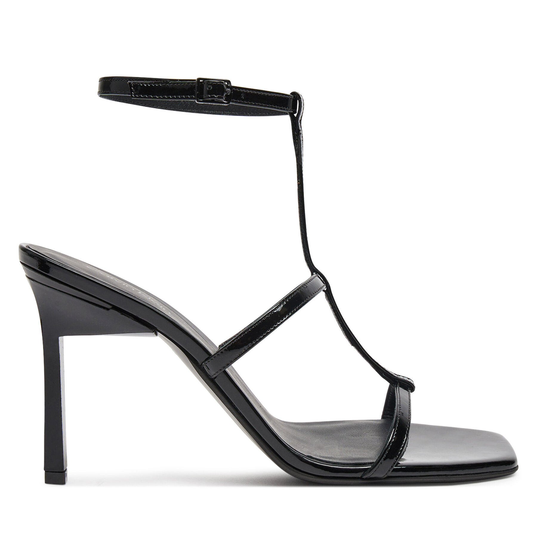 Calvin Klein Σανδάλια Calvin Klein Heel Gladi Sandal 90 Pat HW0HW02312 Μαύρο