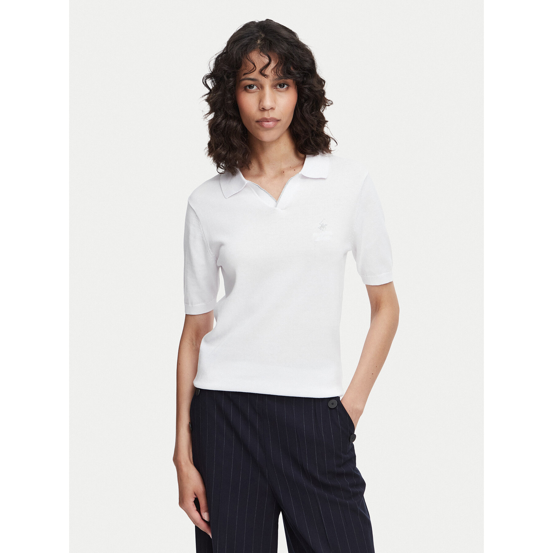 Beverly Hills Polo Club Polo P-SS26W-M550273 Bijela Regular Fit
