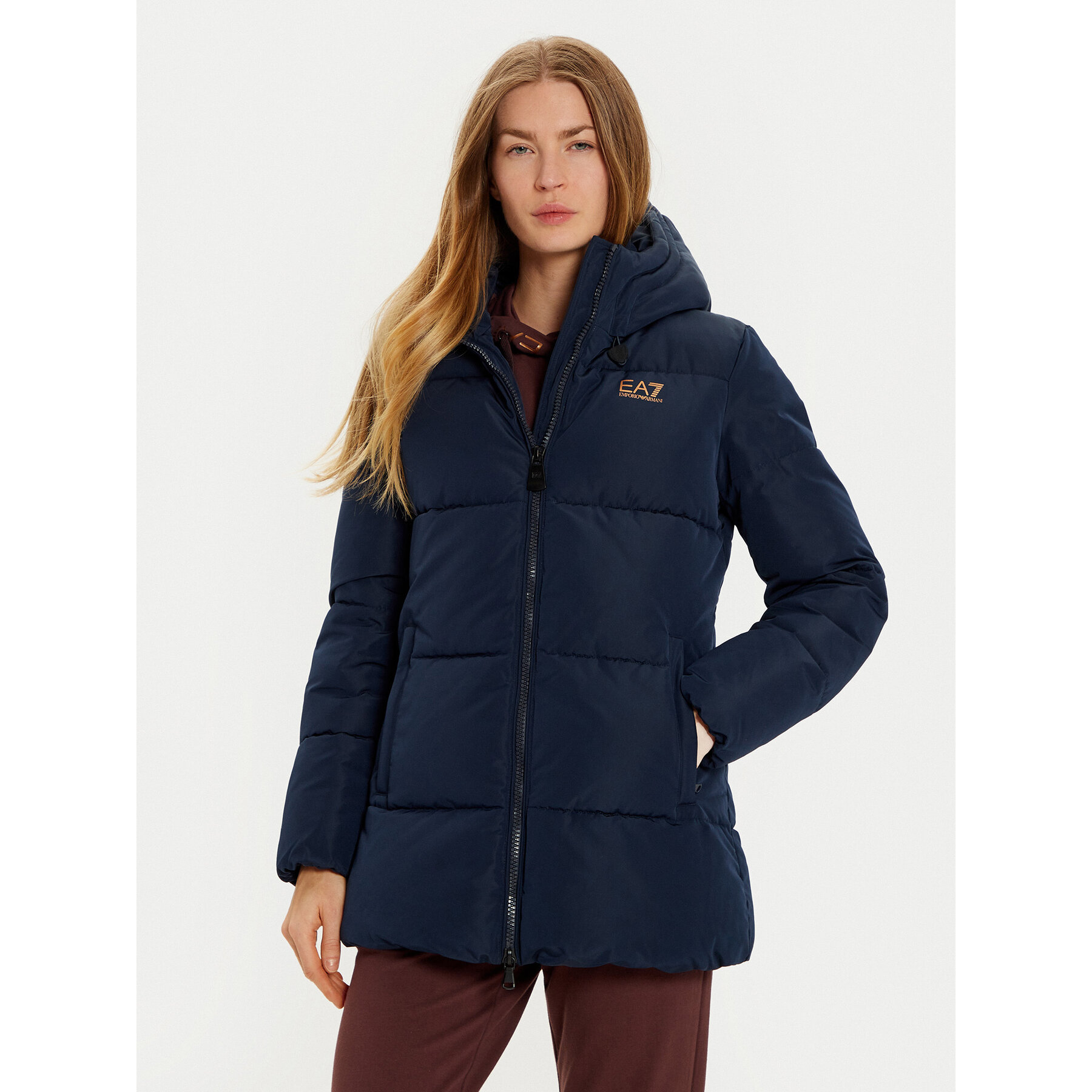 EA7 Emporio Armani Winterjacke 6DTK03 TN8AZ 0562 Dunkelblau Regular Fit