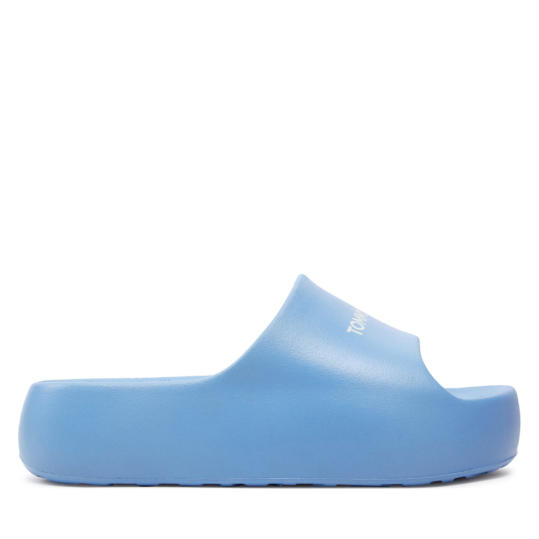 Mules / sandales de bain Tommy Jeans Tjw Chunky Flatform Slide EN0EN02586 Bleu