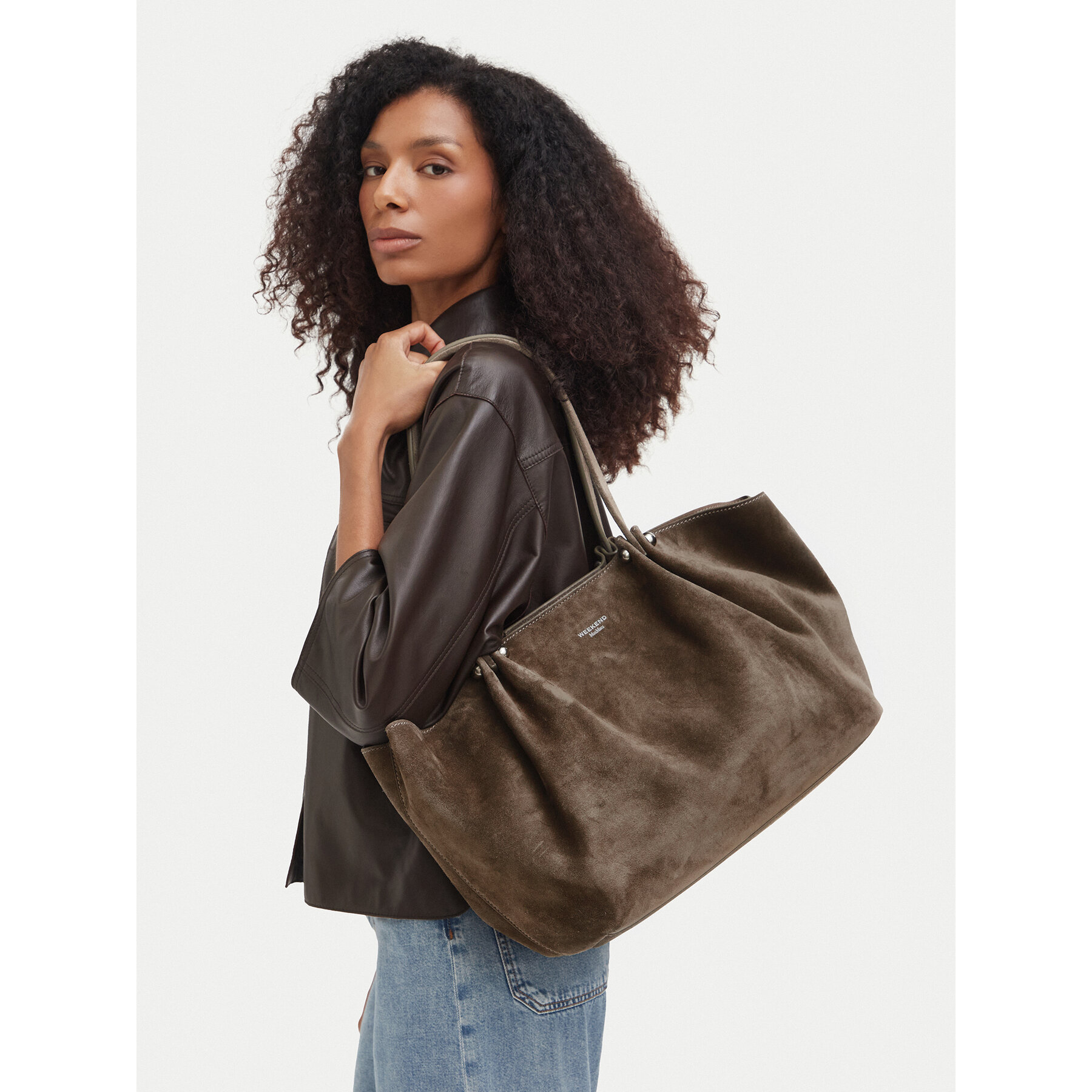 Τσάντα Weekend Max Mara Kapesi 2625516165 Μπεζ