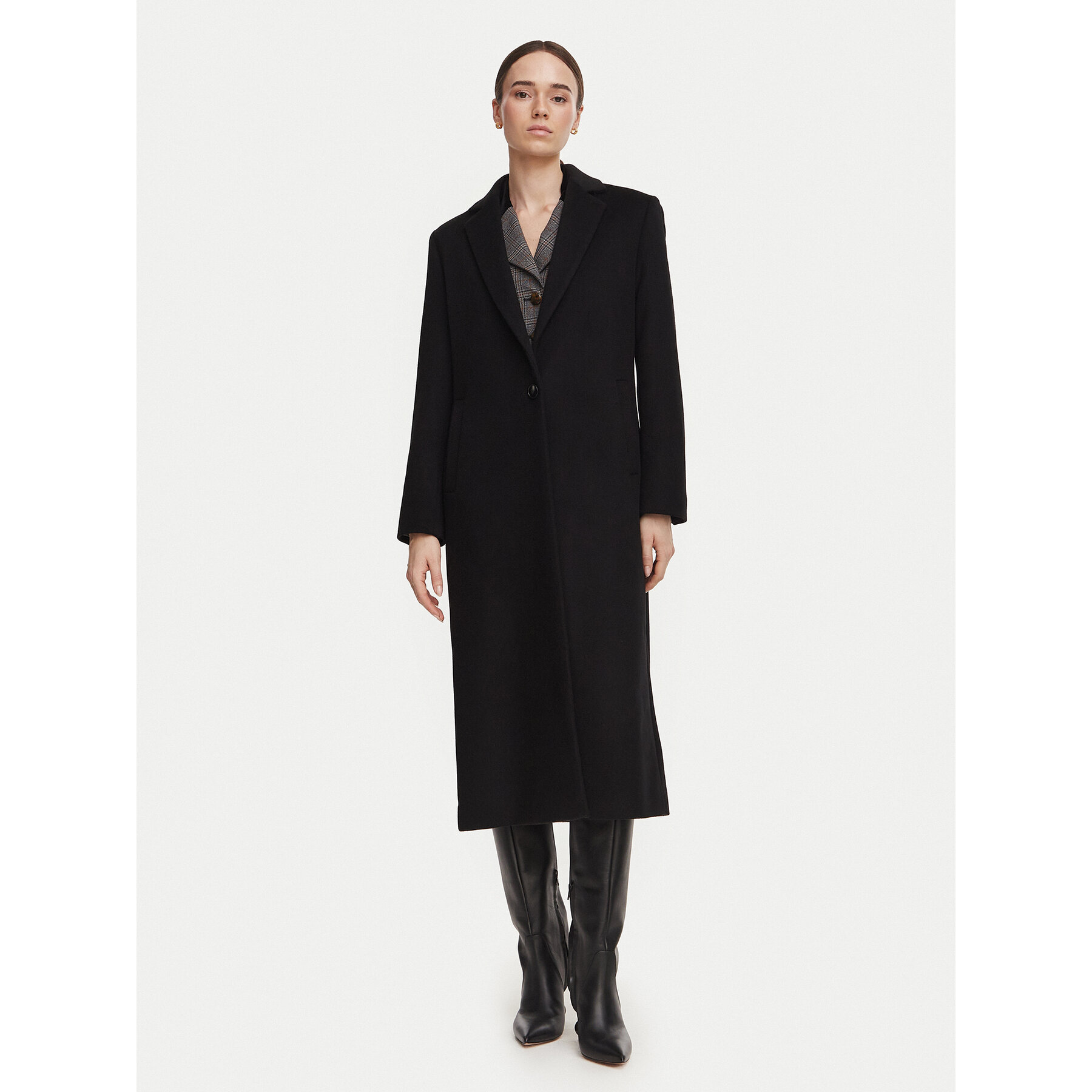Marella Wollmantel Pavido 2623016031 Schwarz Loose Fit