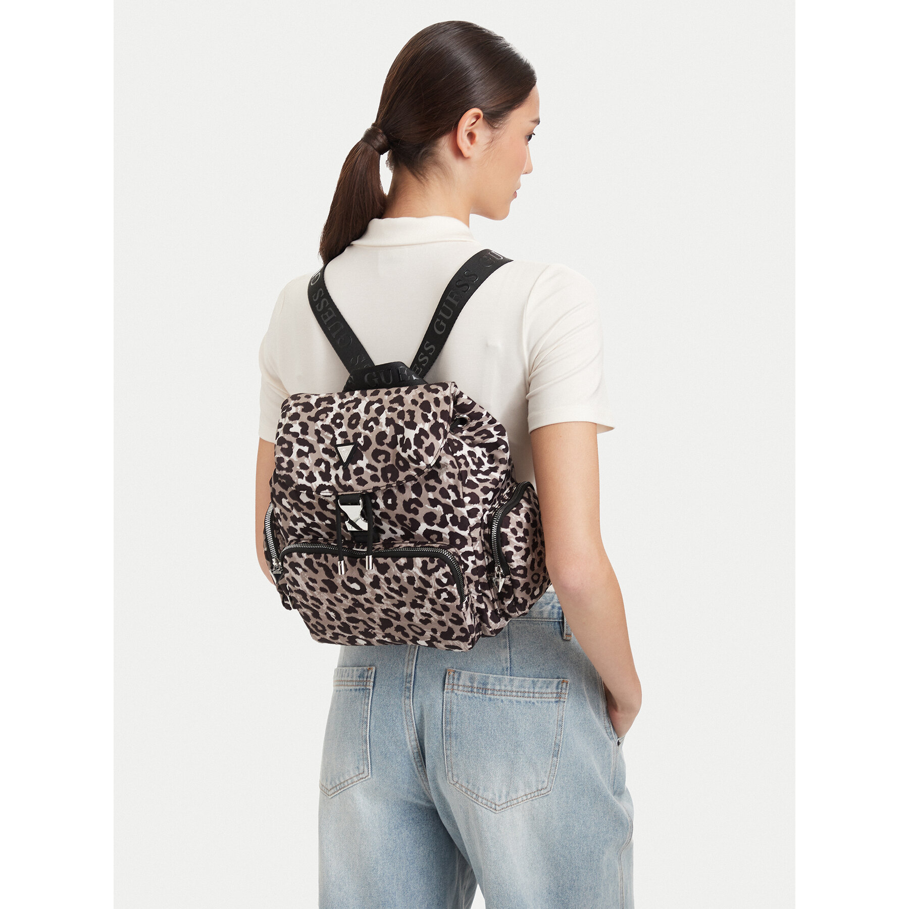 Ruksak Guess J6YZ20 W2543 Tmavo béžová