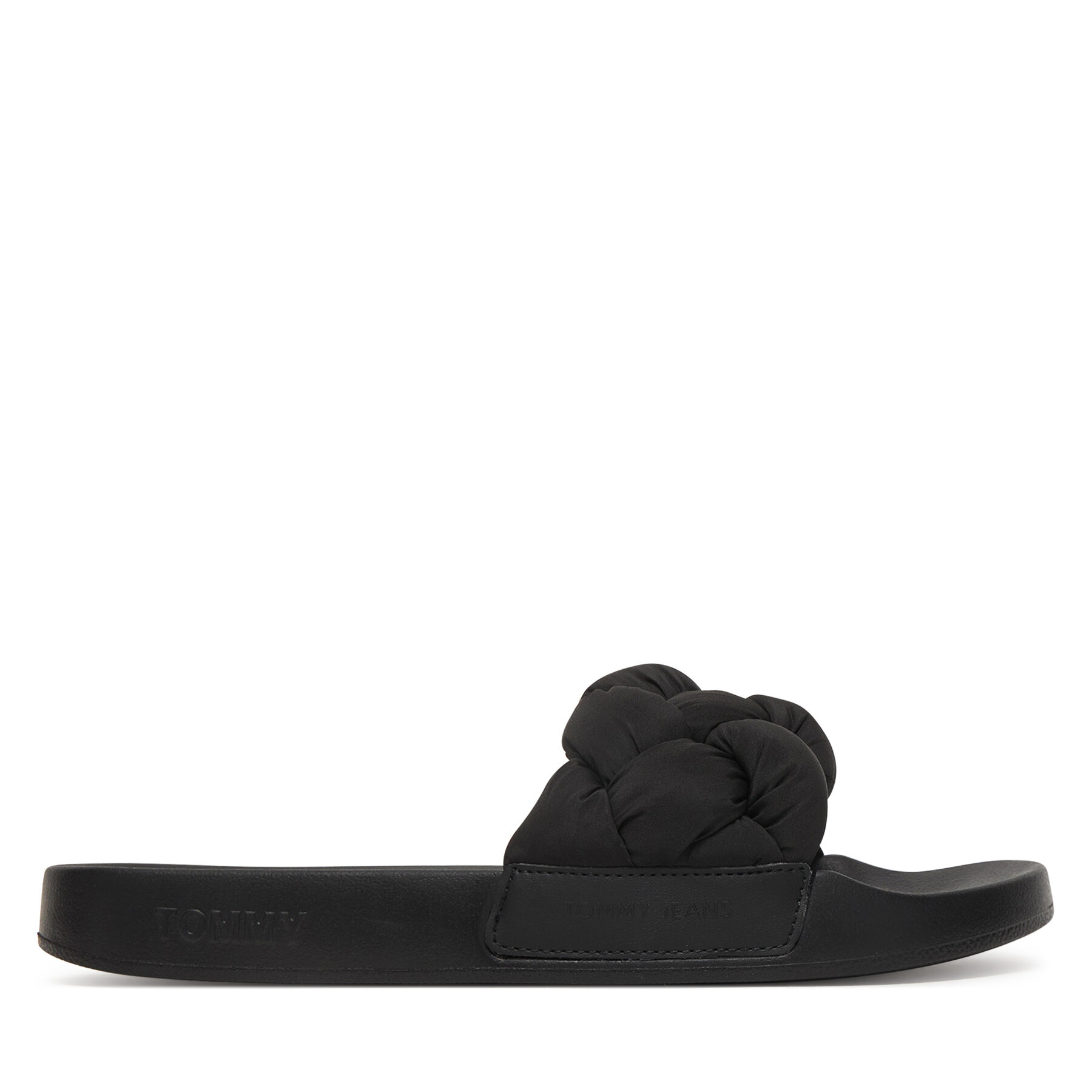 Παντόφλες Tommy Jeans Tjw Braided Slides EN0EN02975 Μαύρο