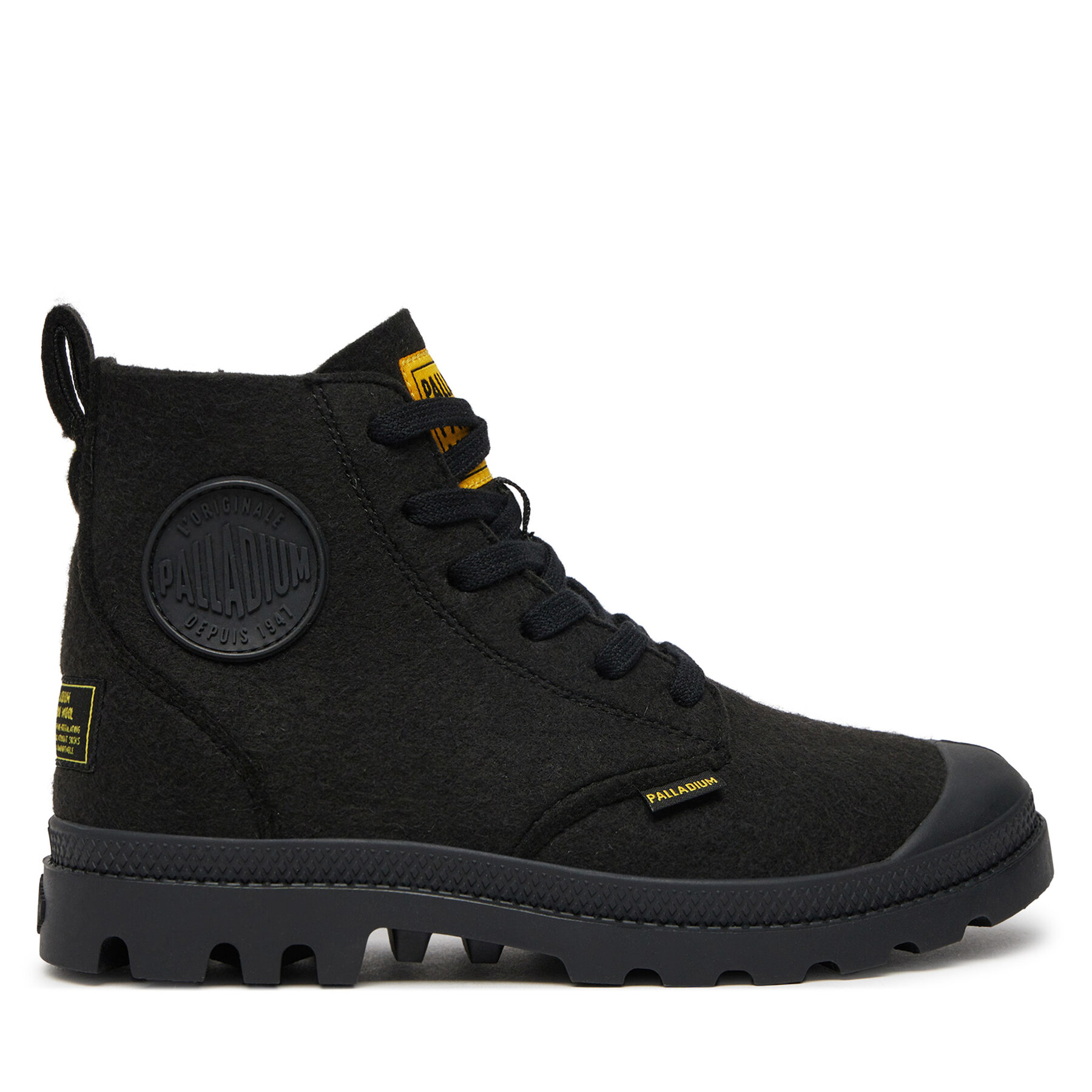 Hikerkänga Palladium Pampa Hi Merino 74377-008-M Svart