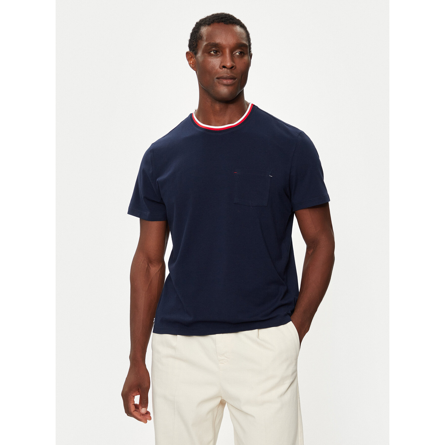 Lacoste T-shirt TH1726 Blu scuro Relaxed Fit