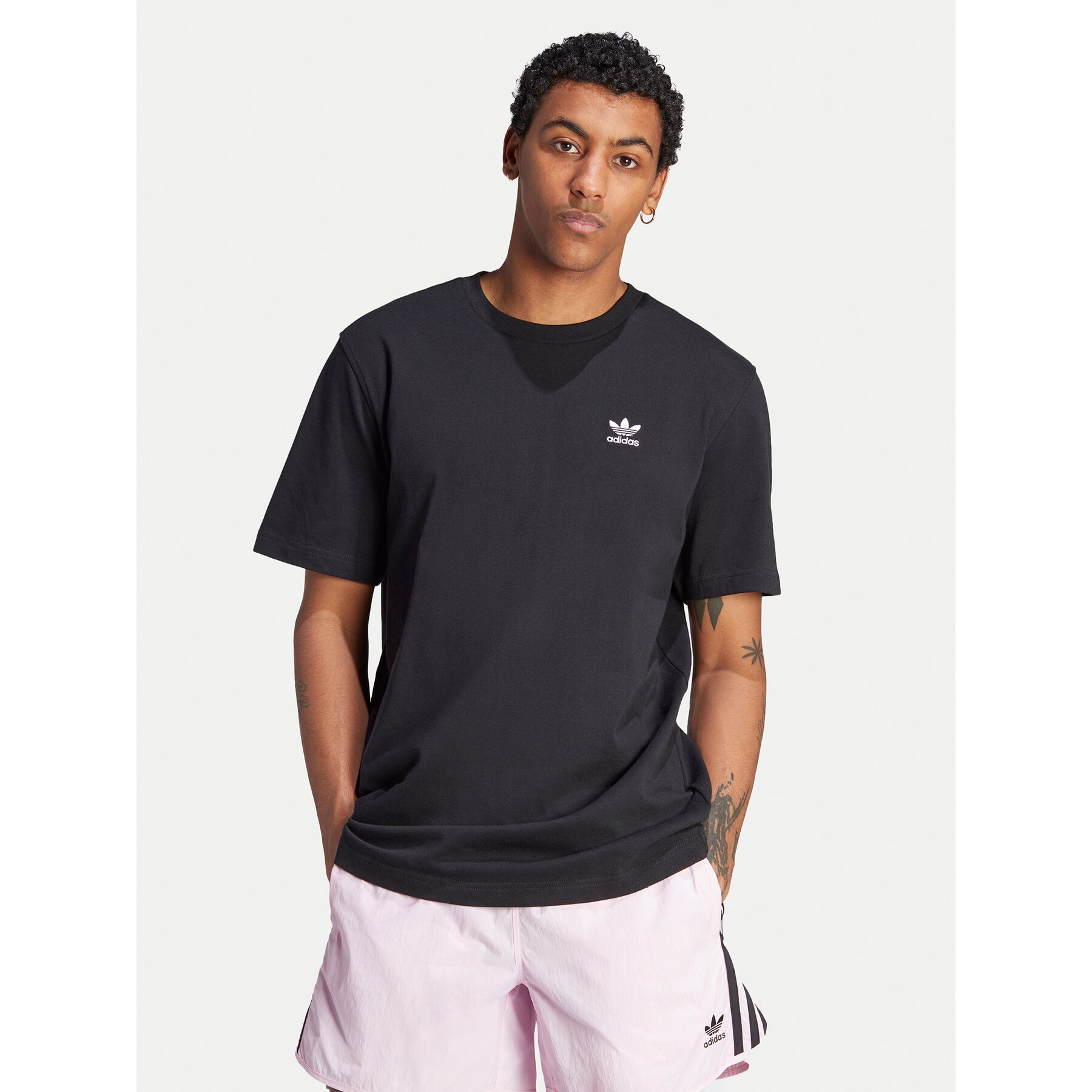 adidas T-Shirt Adicolor Classics Trefoil II5760 Nero Loose Fit
